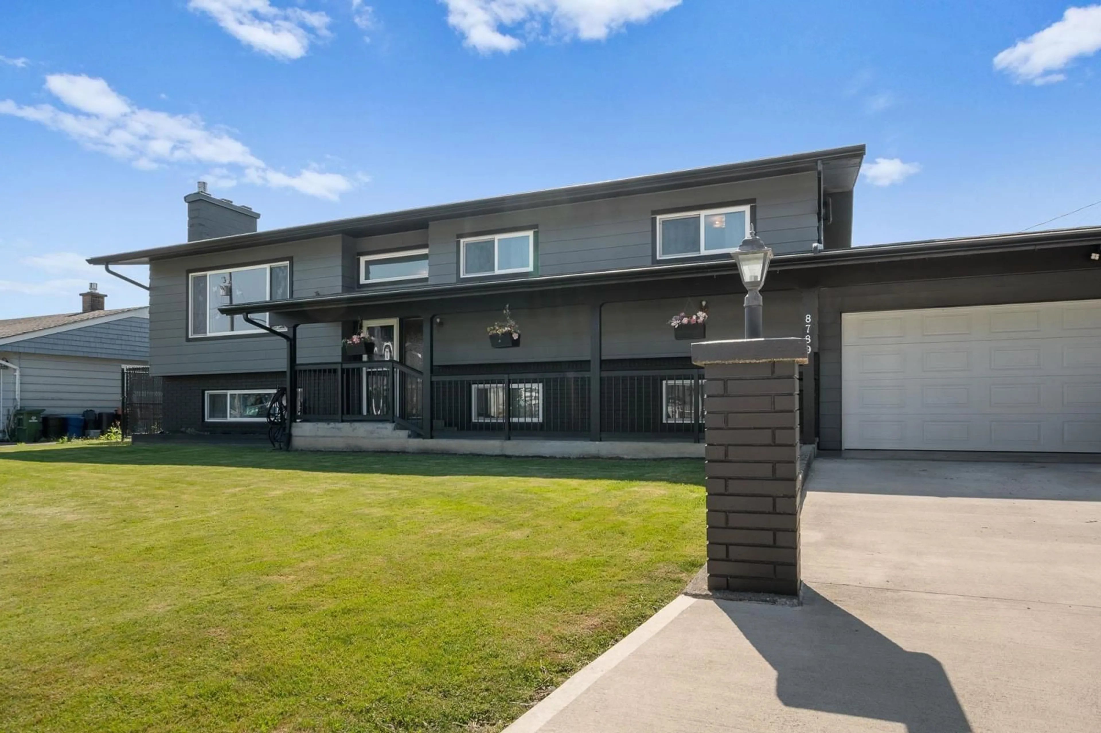 Frontside or backside of a home, the front or back of building for 8789 BUTCHART STREET, Chilliwack British Columbia V2P5S2