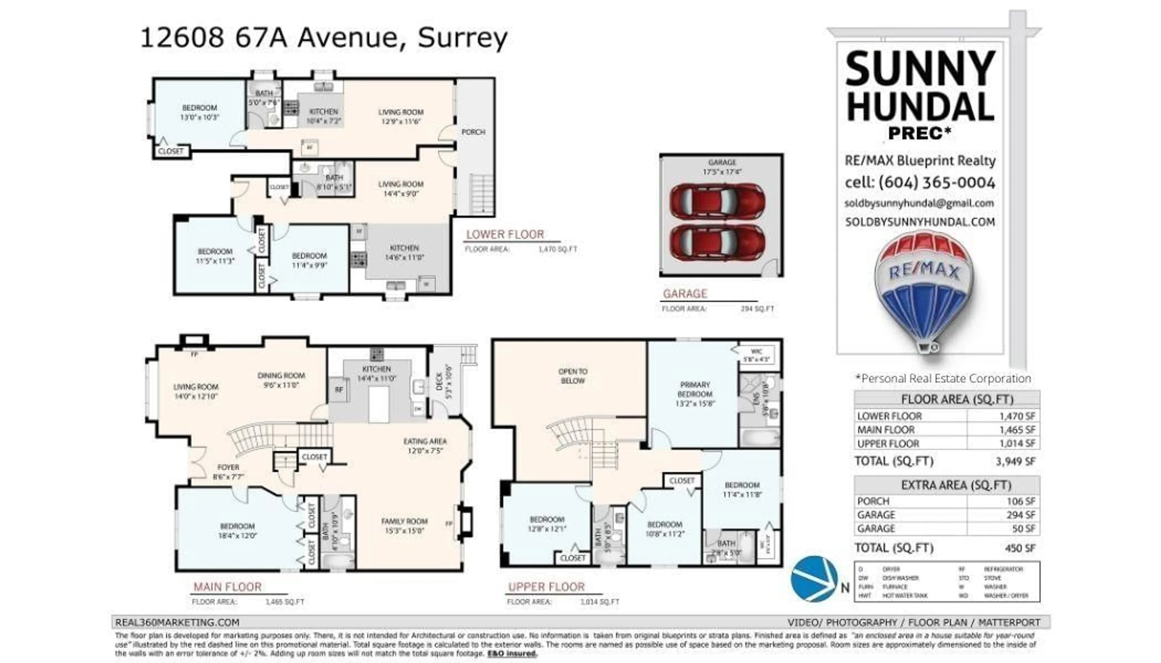 Floor plan for 12608 67A AVENUE, Surrey British Columbia V3W1G3