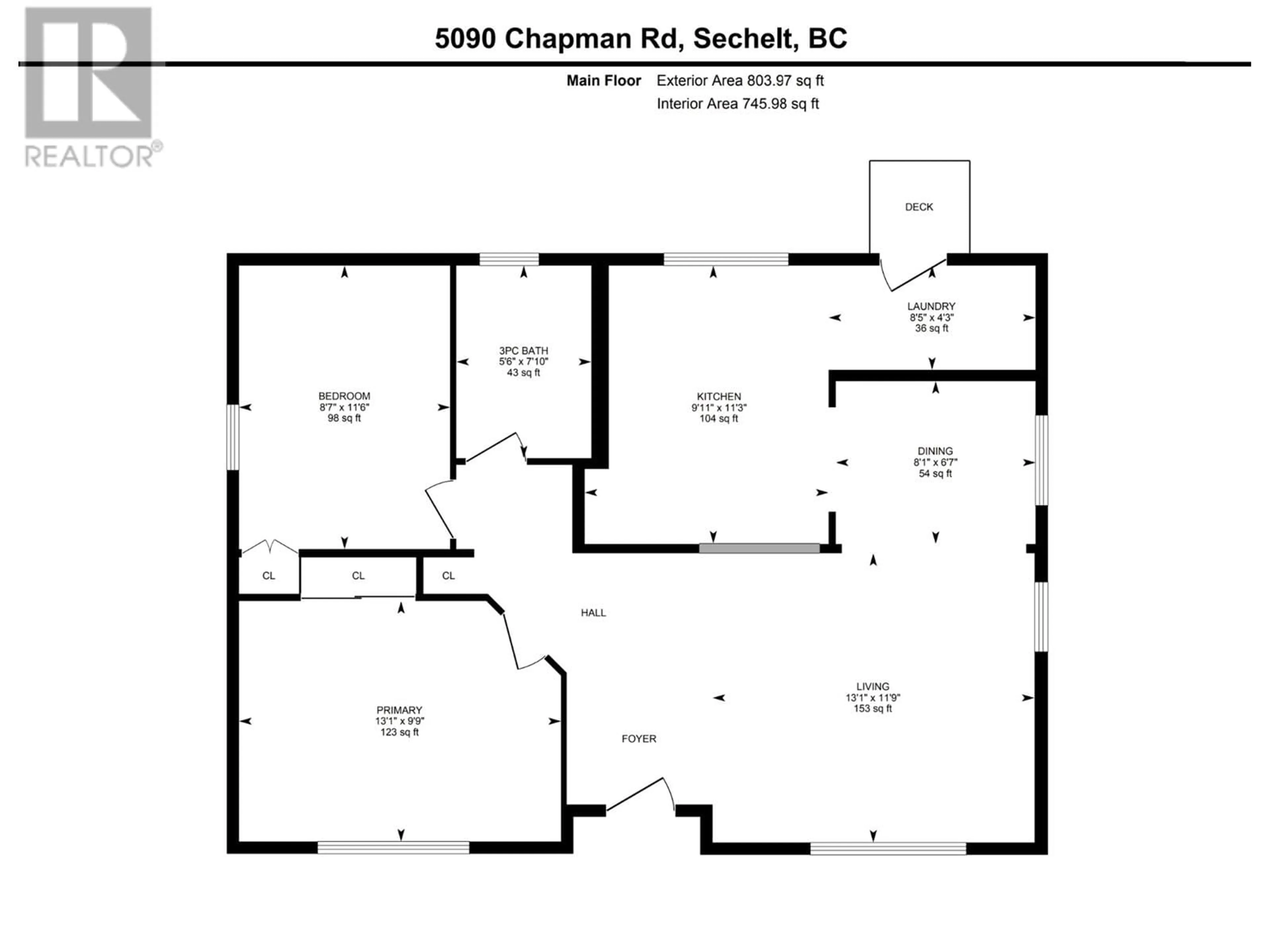 Floor plan for 5090 CHAPMAN ROAD, Sechelt British Columbia V7Z0G4