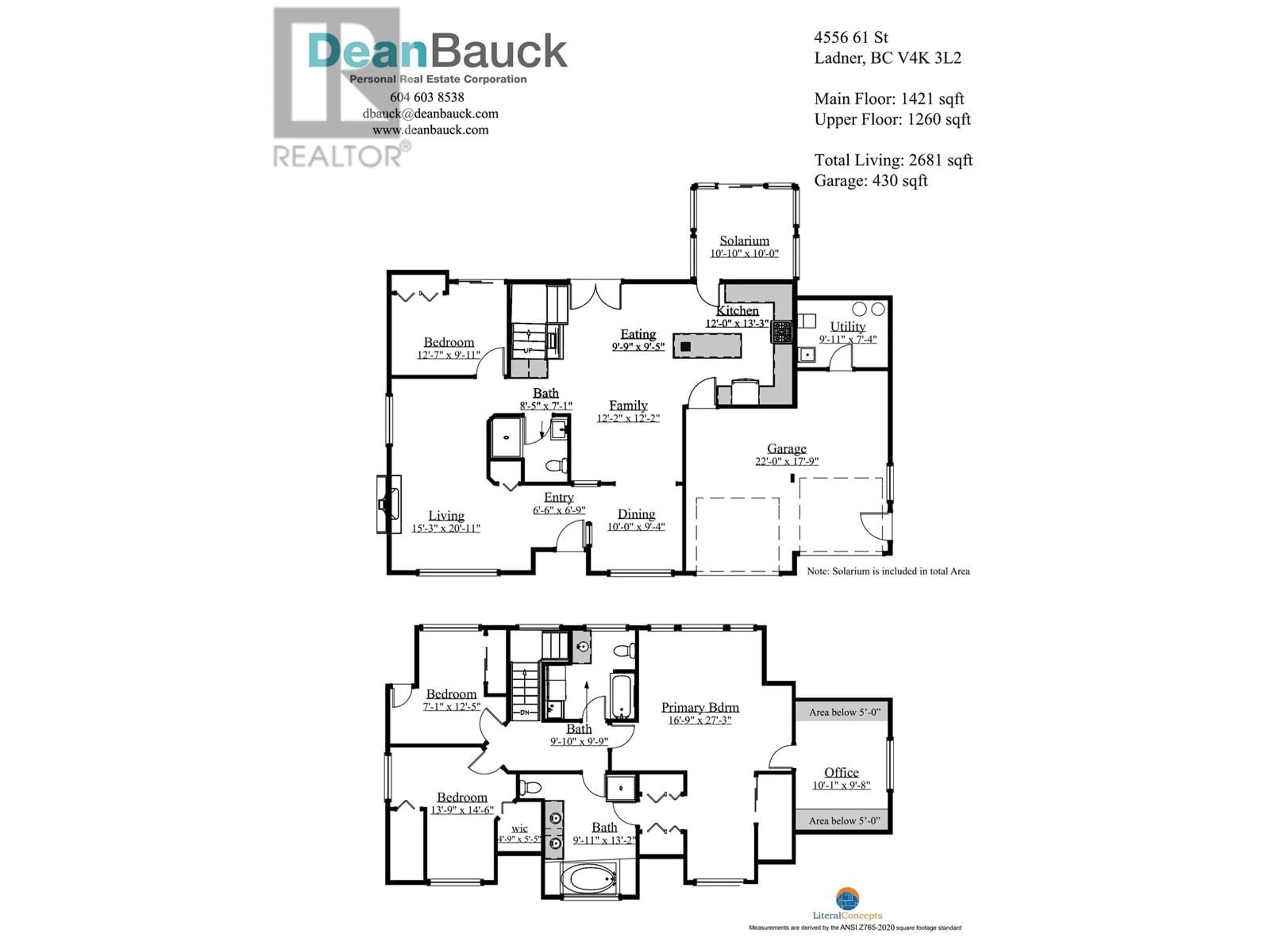 Floor plan for 4556 61 STREET, Delta British Columbia V4K3L2