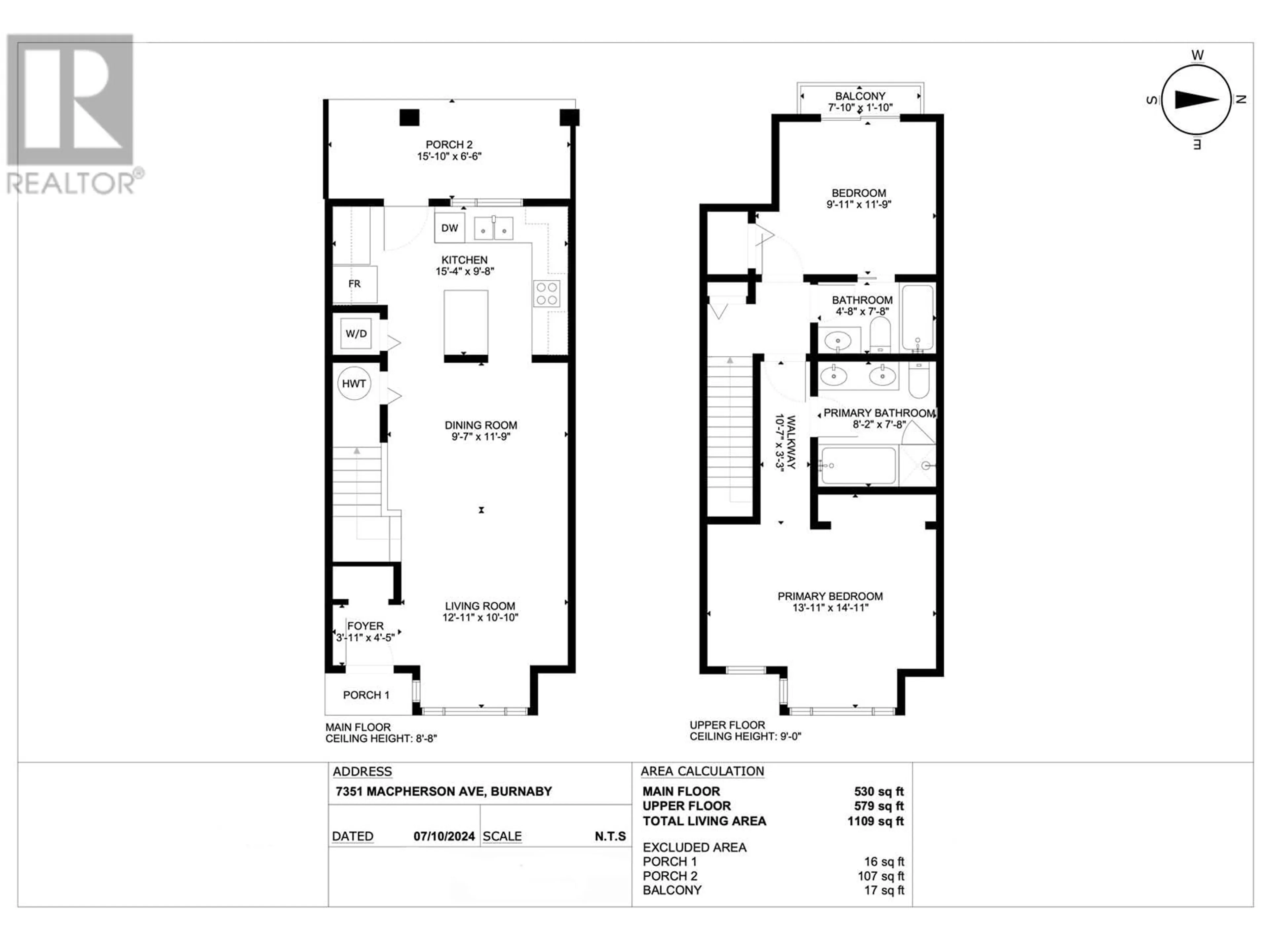 Floor plan for 7351 MACPHERSON AVENUE, Burnaby British Columbia V5J0B2