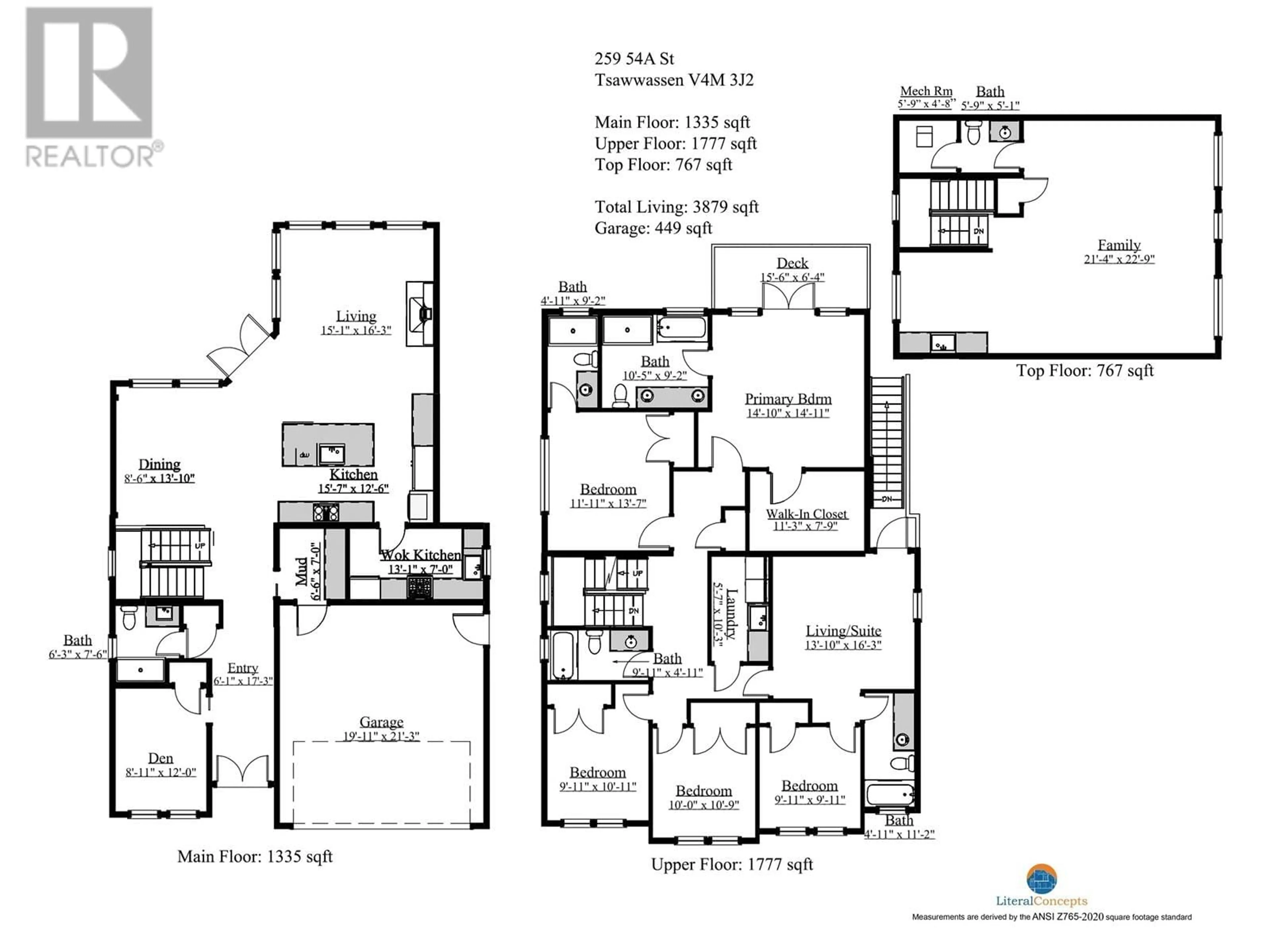 Floor plan for 259 54A STREET, Delta British Columbia V4M3J2