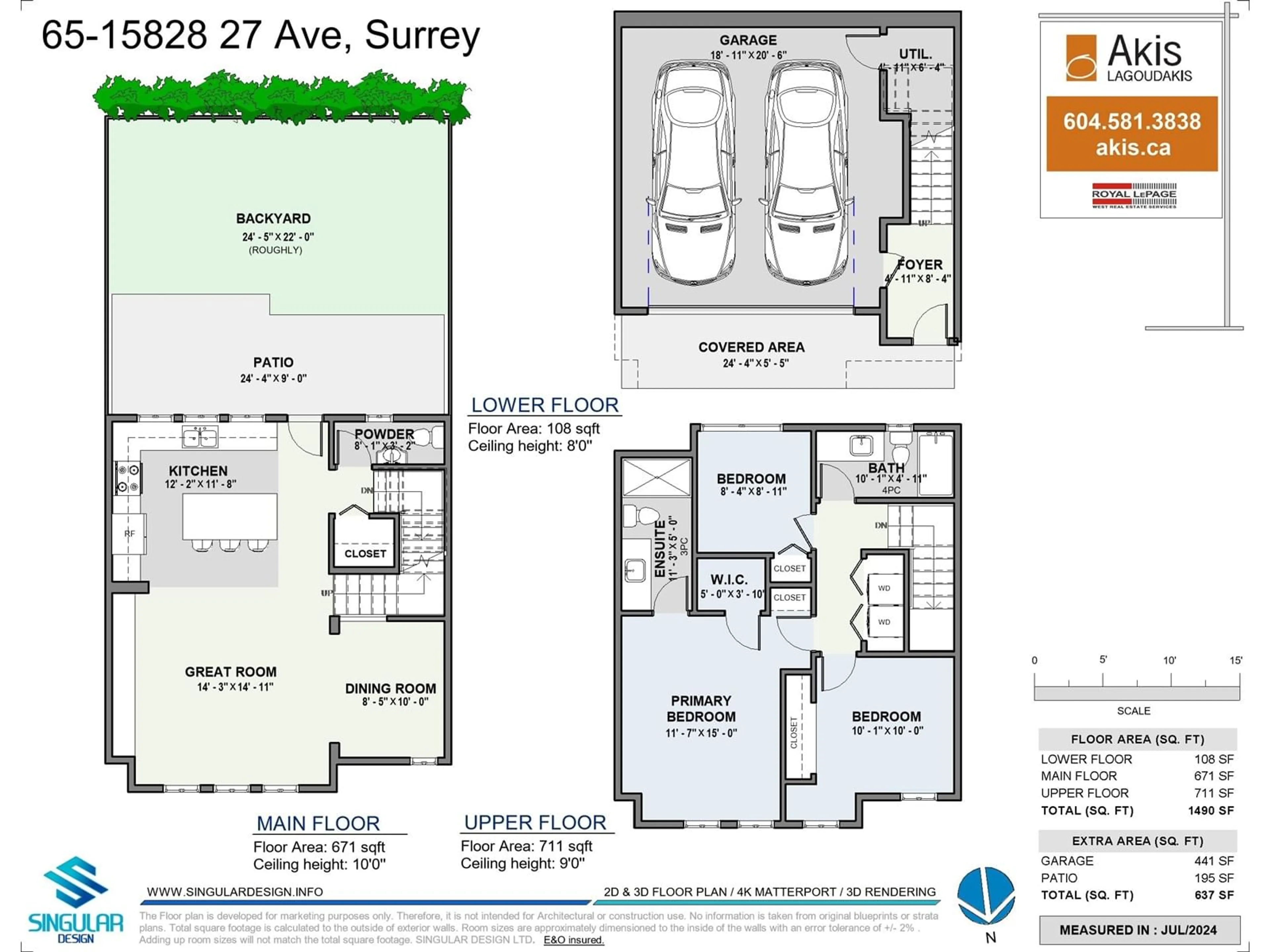 Floor plan for 65 15828 27 AVENUE, Surrey British Columbia V3Z0X4