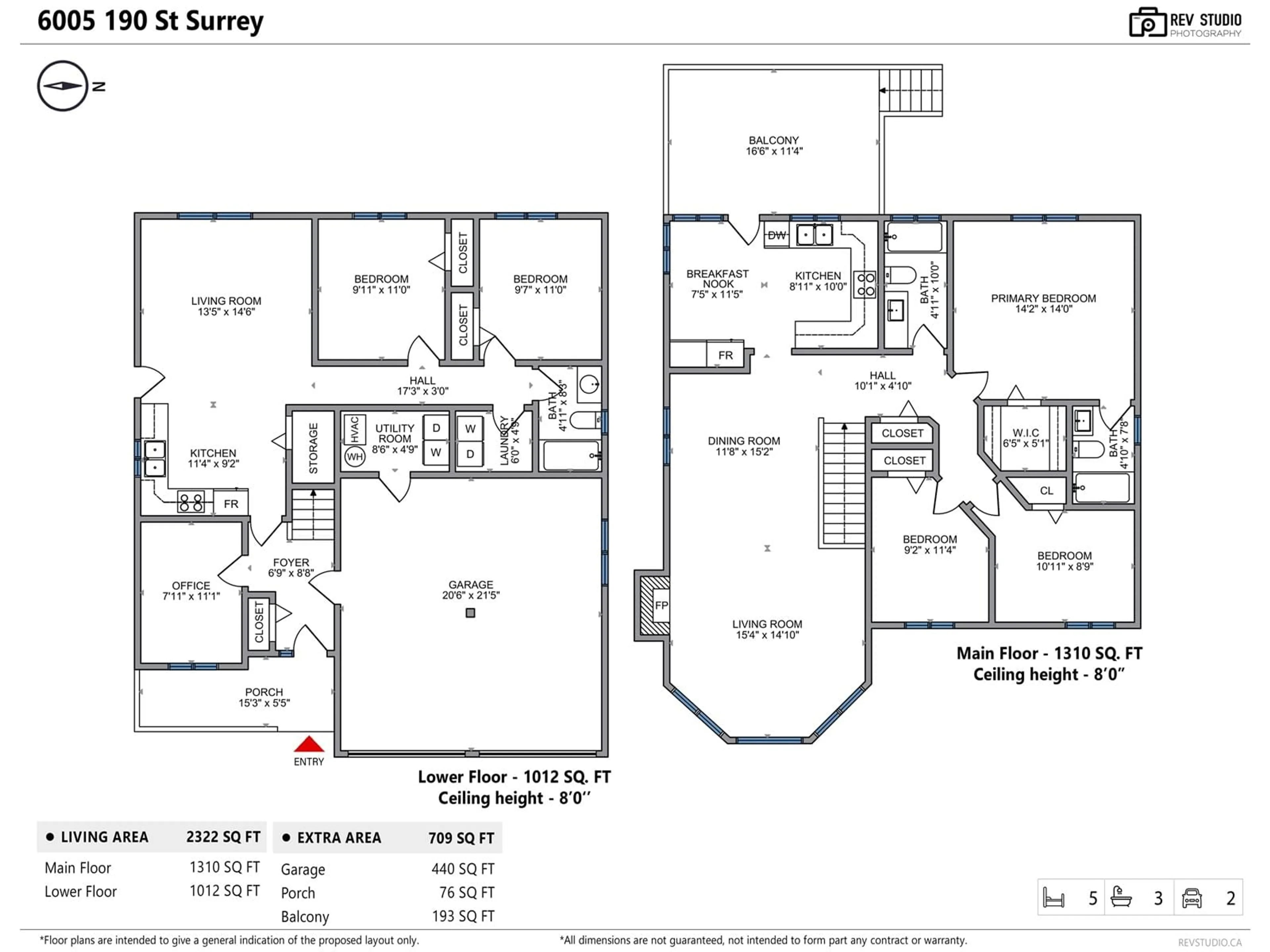 Floor plan for 6005 190 STREET, Surrey British Columbia V3S8A4