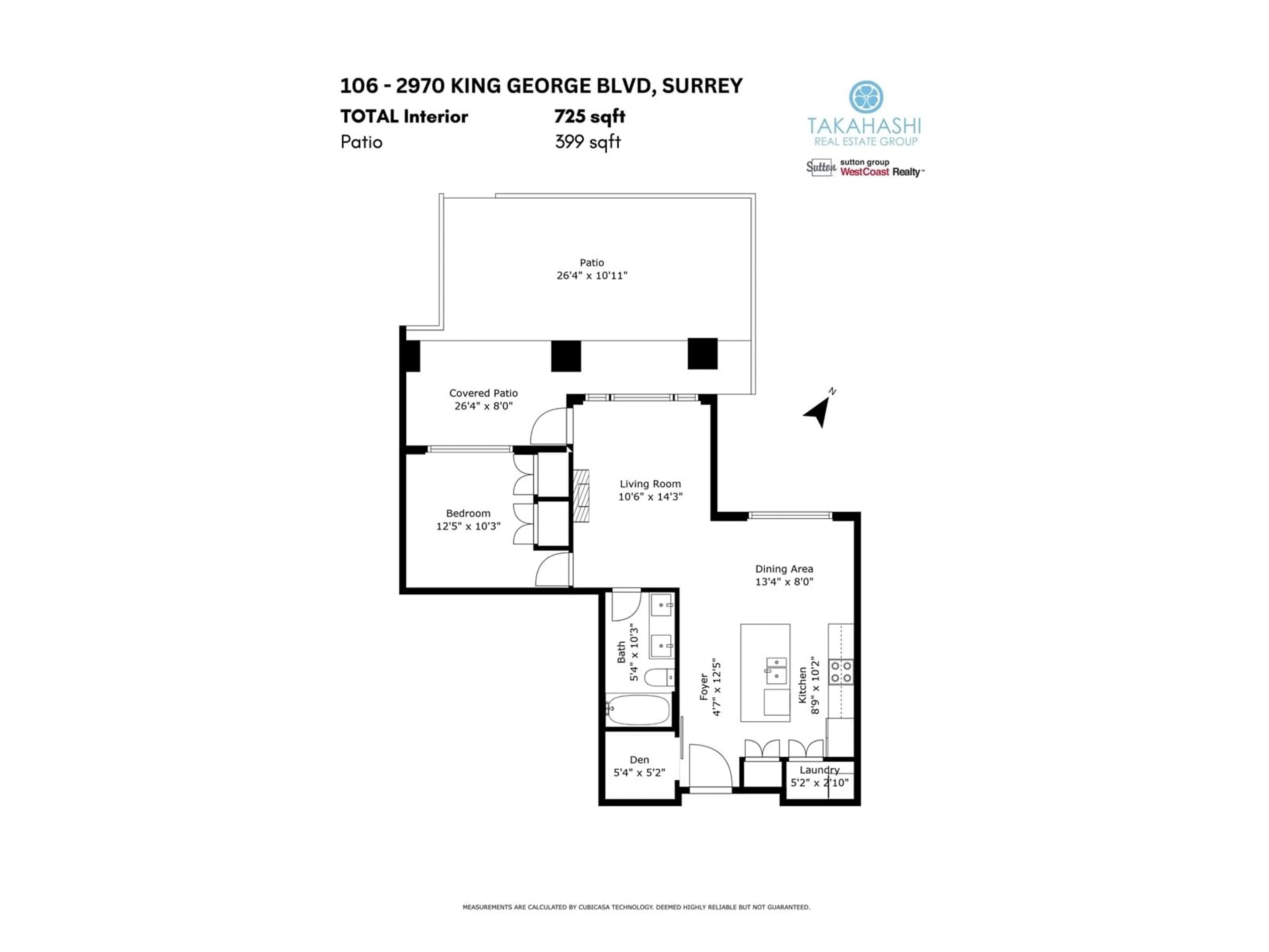 Floor plan for 106 2970 KING GEORGE BOULEVARD, Surrey British Columbia V4P0E6