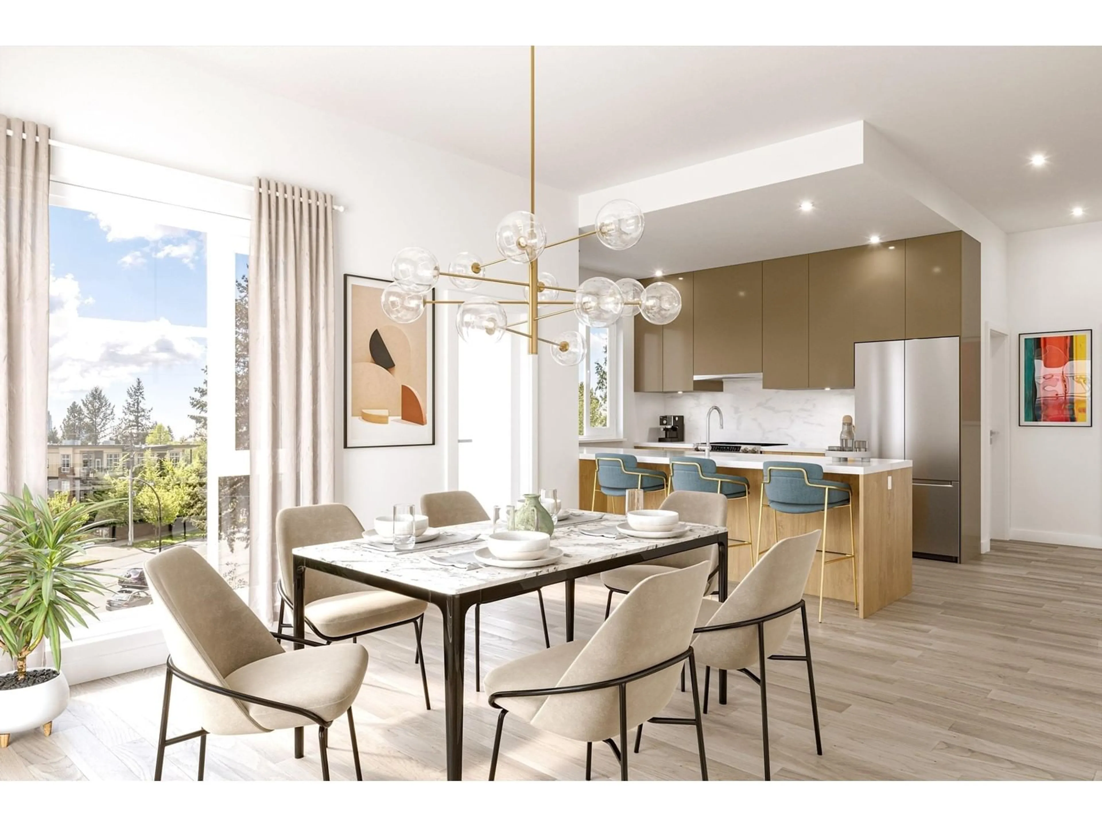 Contemporary kitchen for W411 13965 108 AVENUE, Surrey British Columbia V0V0V0