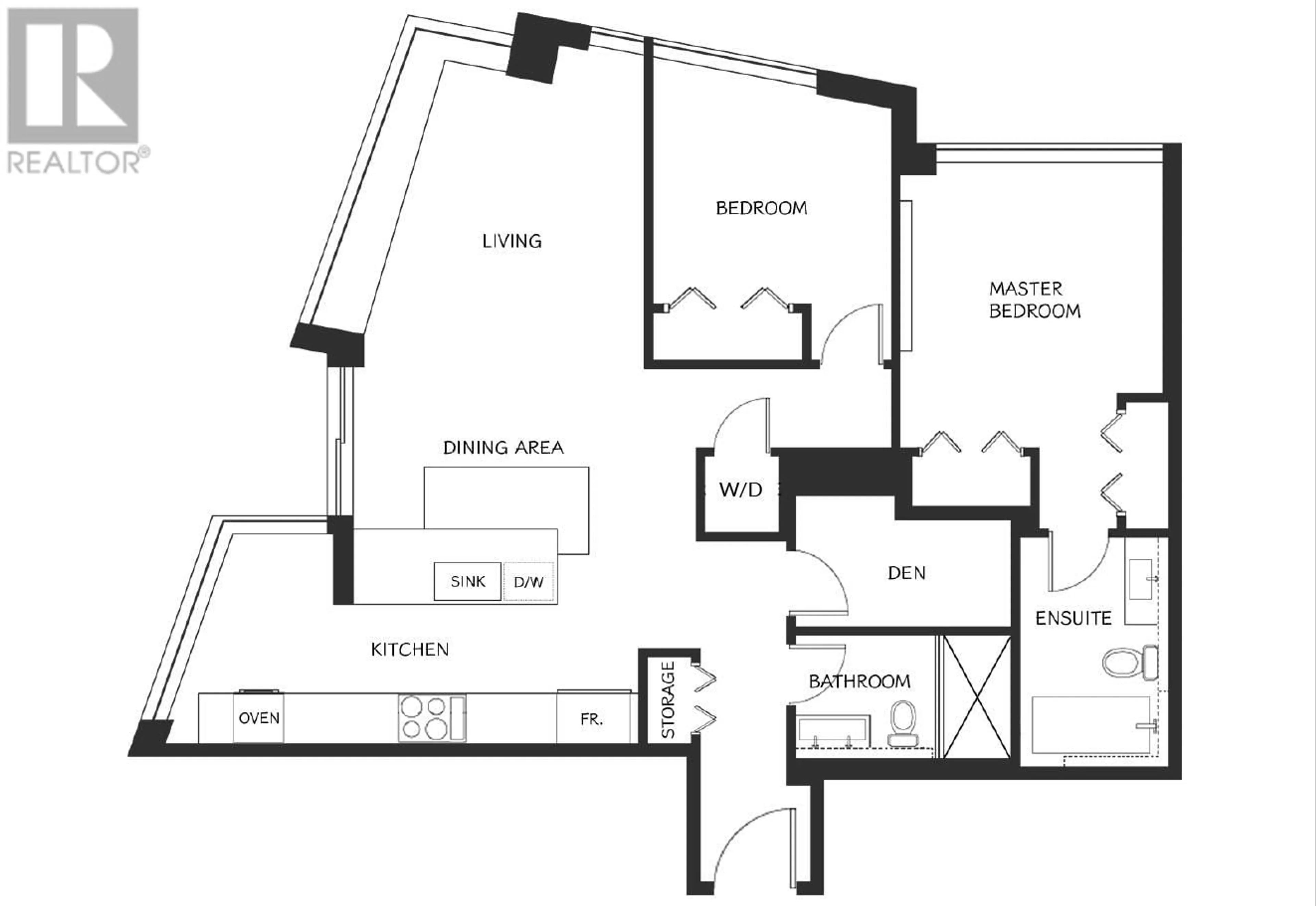 Floor plan for 2103 188 KEEFER PLACE, Vancouver British Columbia V6B0J1