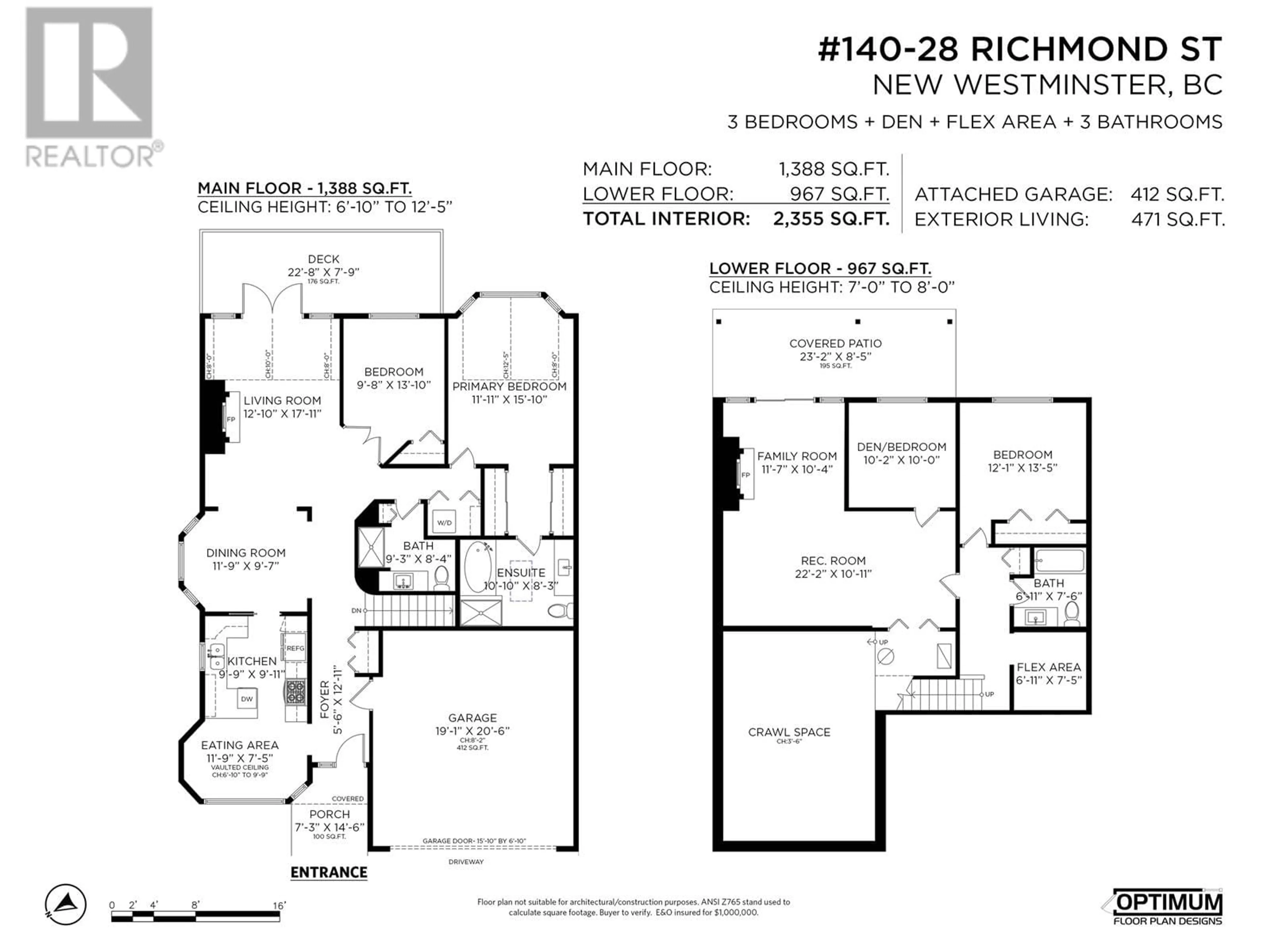 Floor plan for 140 28 RICHMOND STREET, New Westminster British Columbia V3L5P4