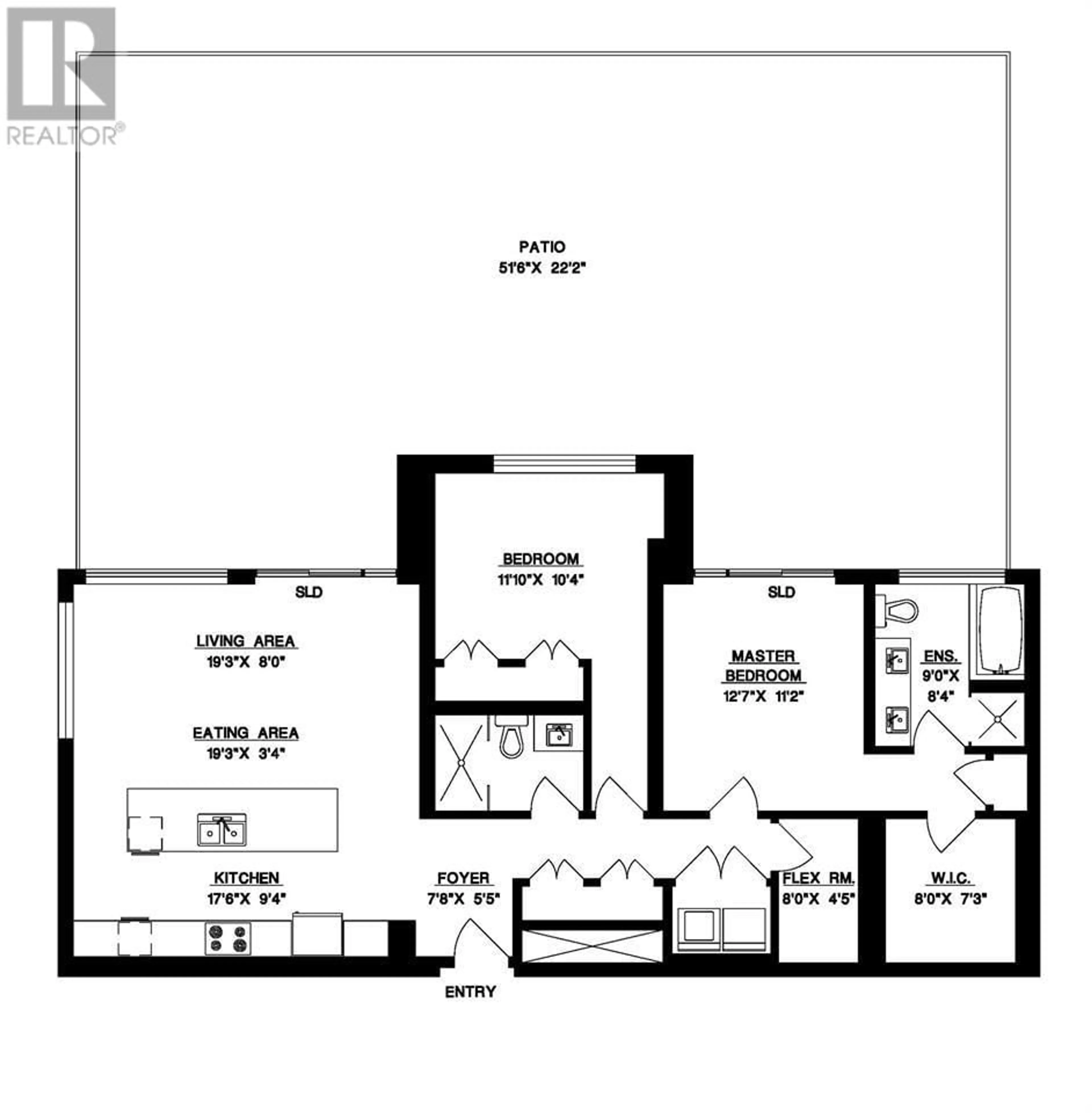 Floor plan for 204 1561 W 57TH AVENUE, Vancouver British Columbia V6P0H5