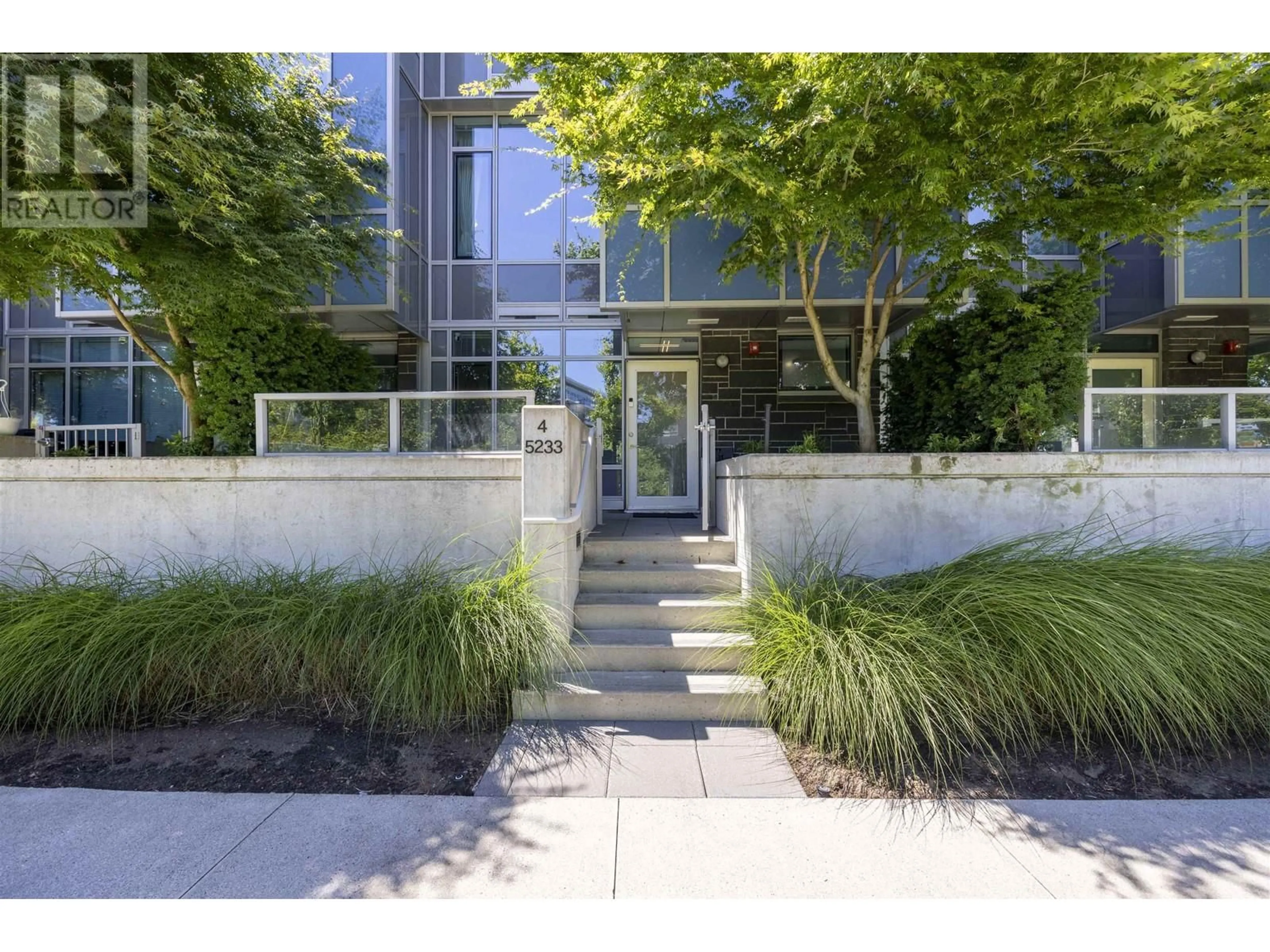 A pic from exterior of the house or condo, the street view for 4 5233 GILBERT ROAD, Richmond British Columbia V7C0B3