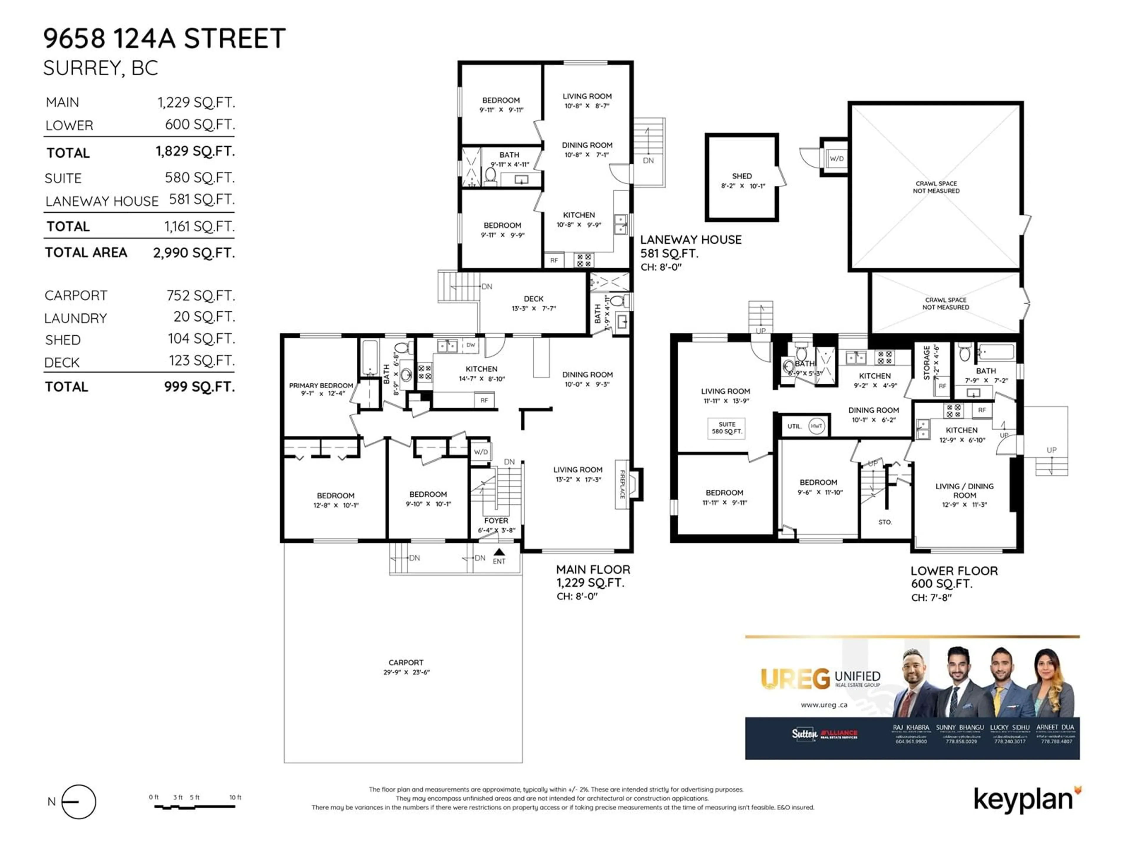Floor plan for 9658 124A STREET, Surrey British Columbia V3V4W1