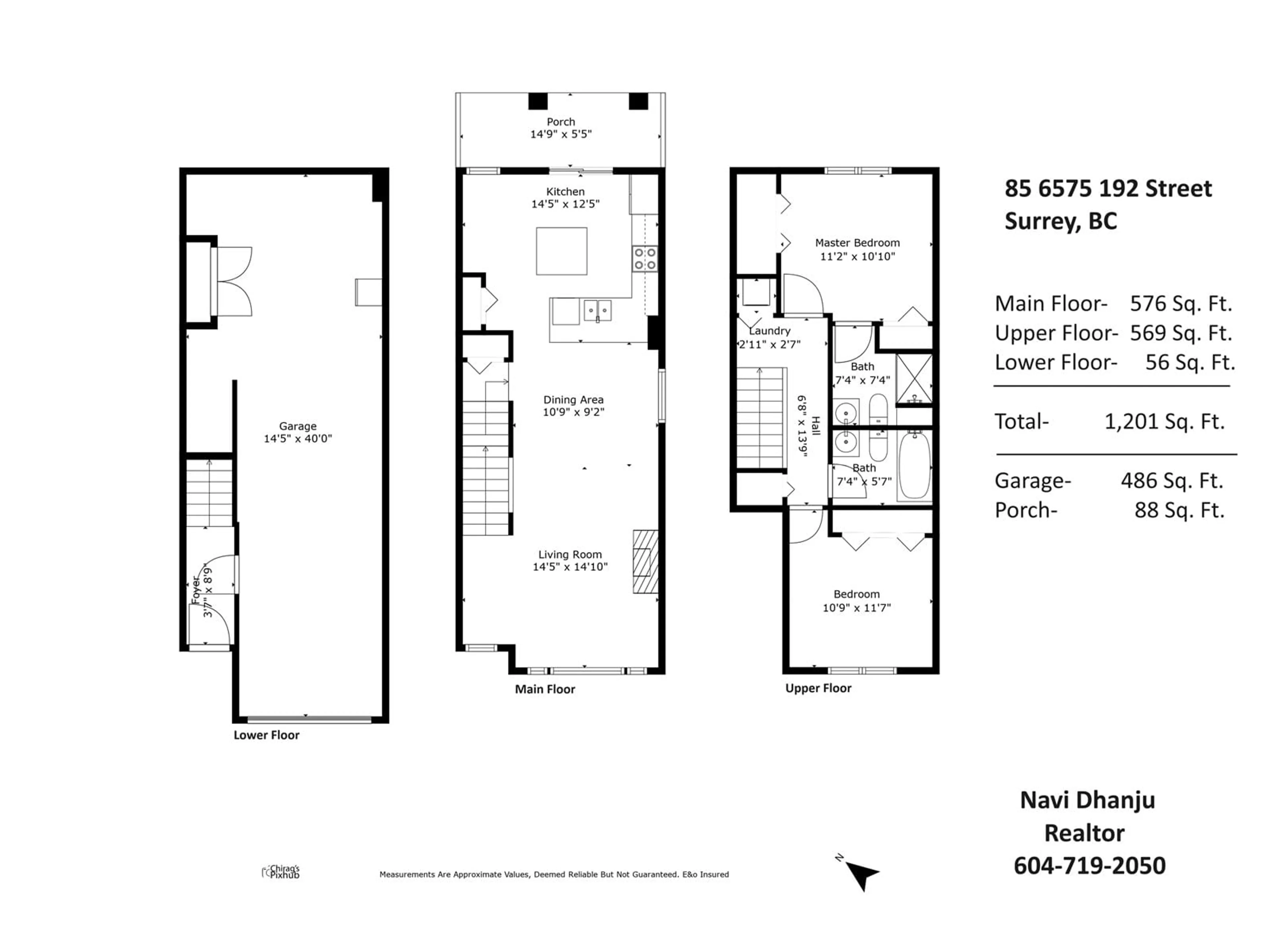 Floor plan for 85 6575 192 STREET, Surrey British Columbia V4N5T8