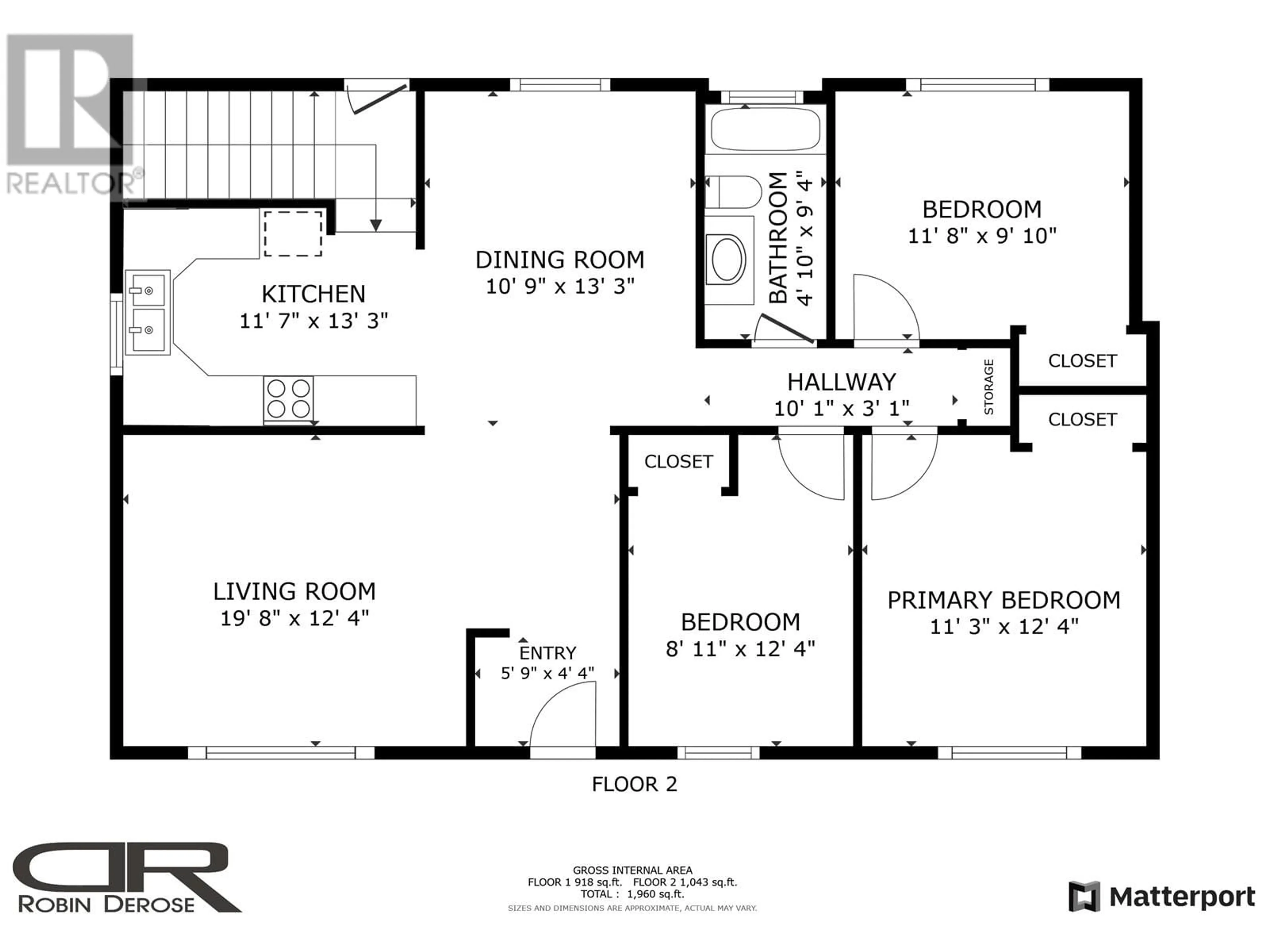 Floor plan for 9520 PEACE RIVER ROAD, Fort St. John British Columbia V1J2S5