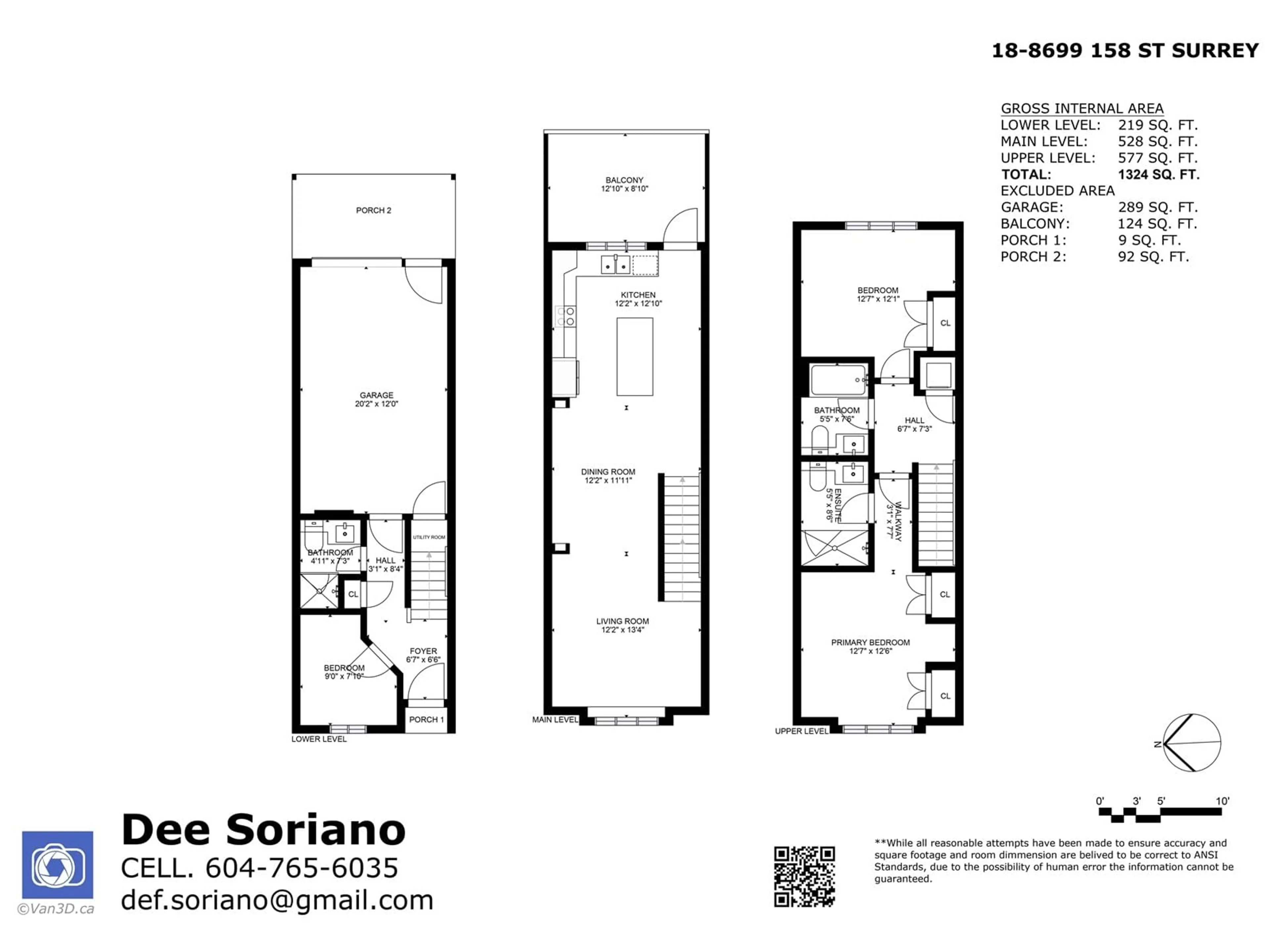 Floor plan for 18 8699 158 STREET, Surrey British Columbia V4N1G9