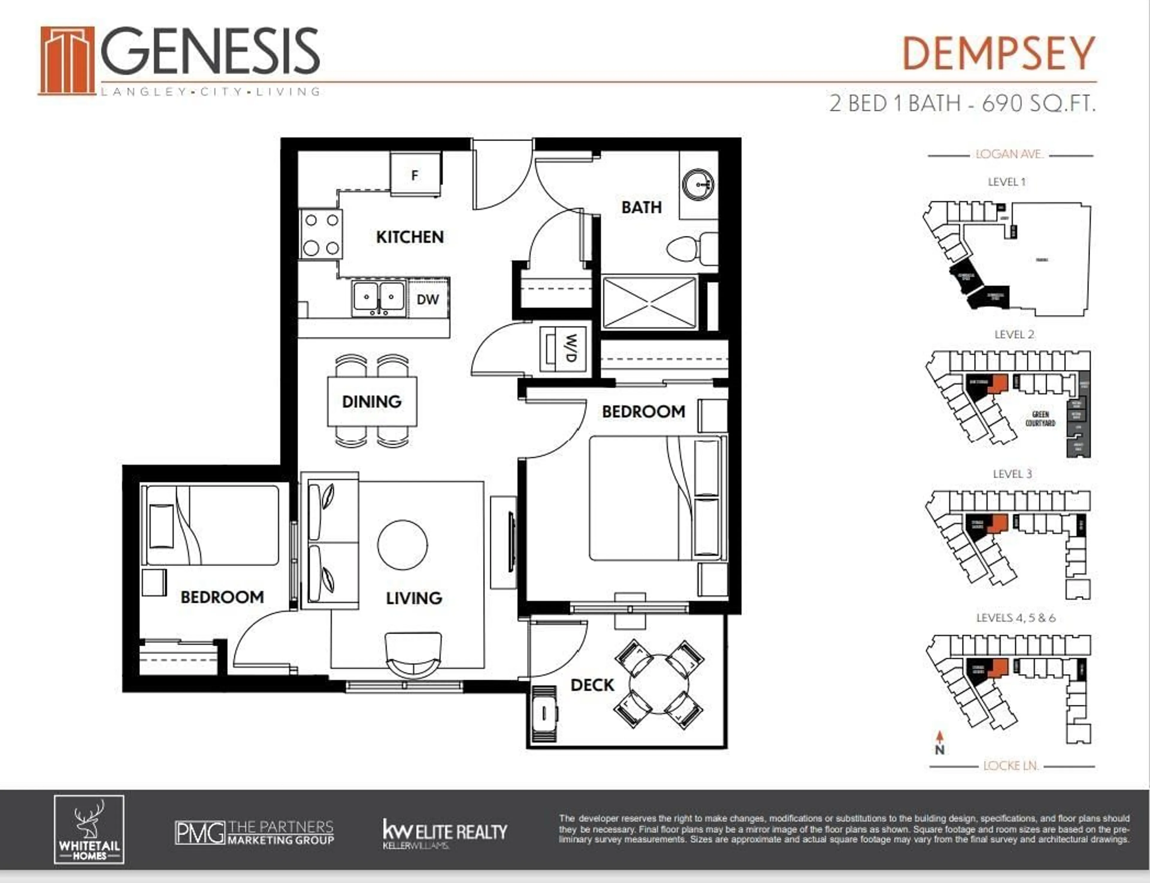 Floor plan for 601 20360 LOGAN AVENUE, Langley British Columbia V3A0P5