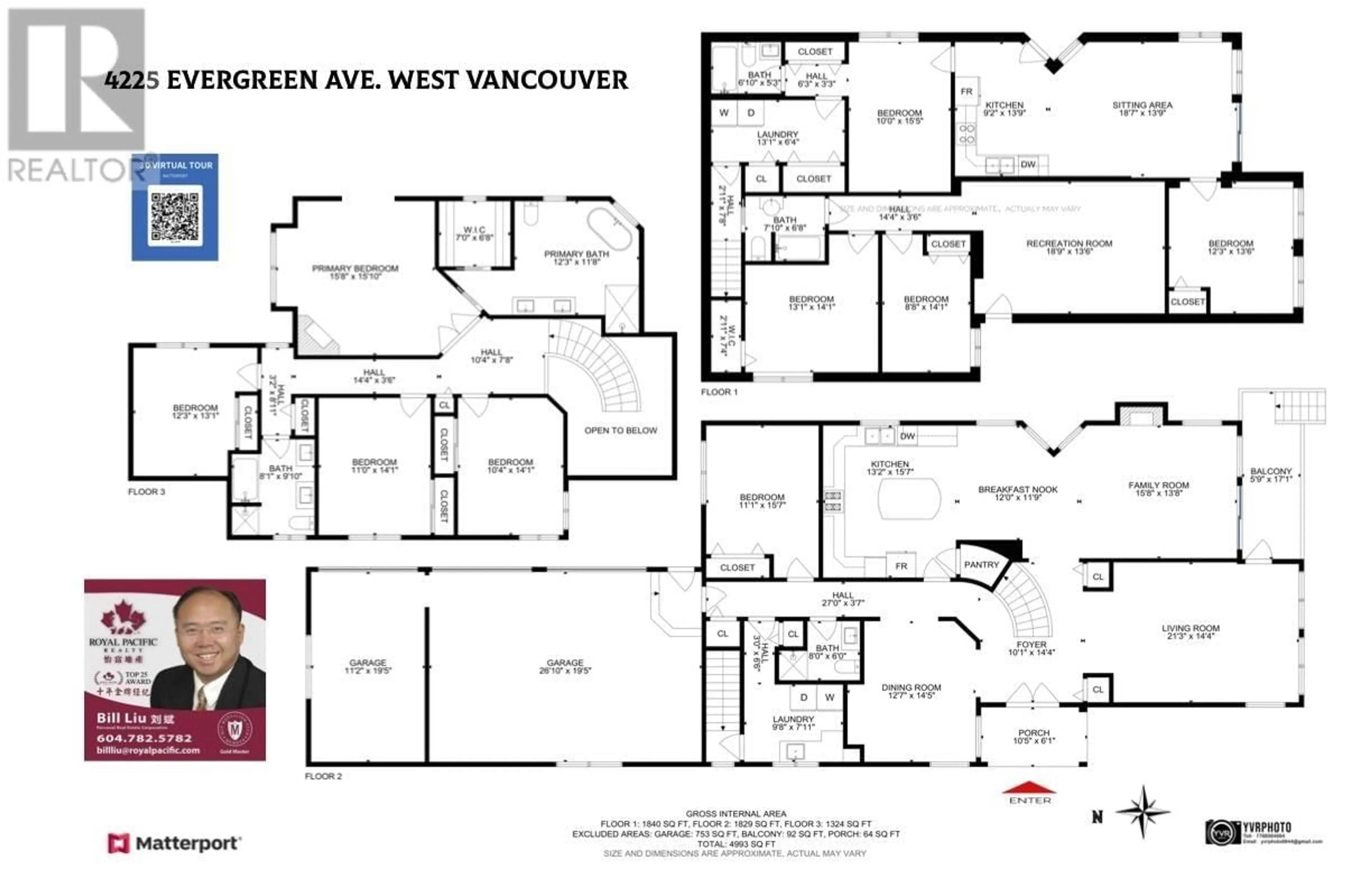 Floor plan for 4225 EVERGREEN AVENUE, West Vancouver British Columbia V7V1H2