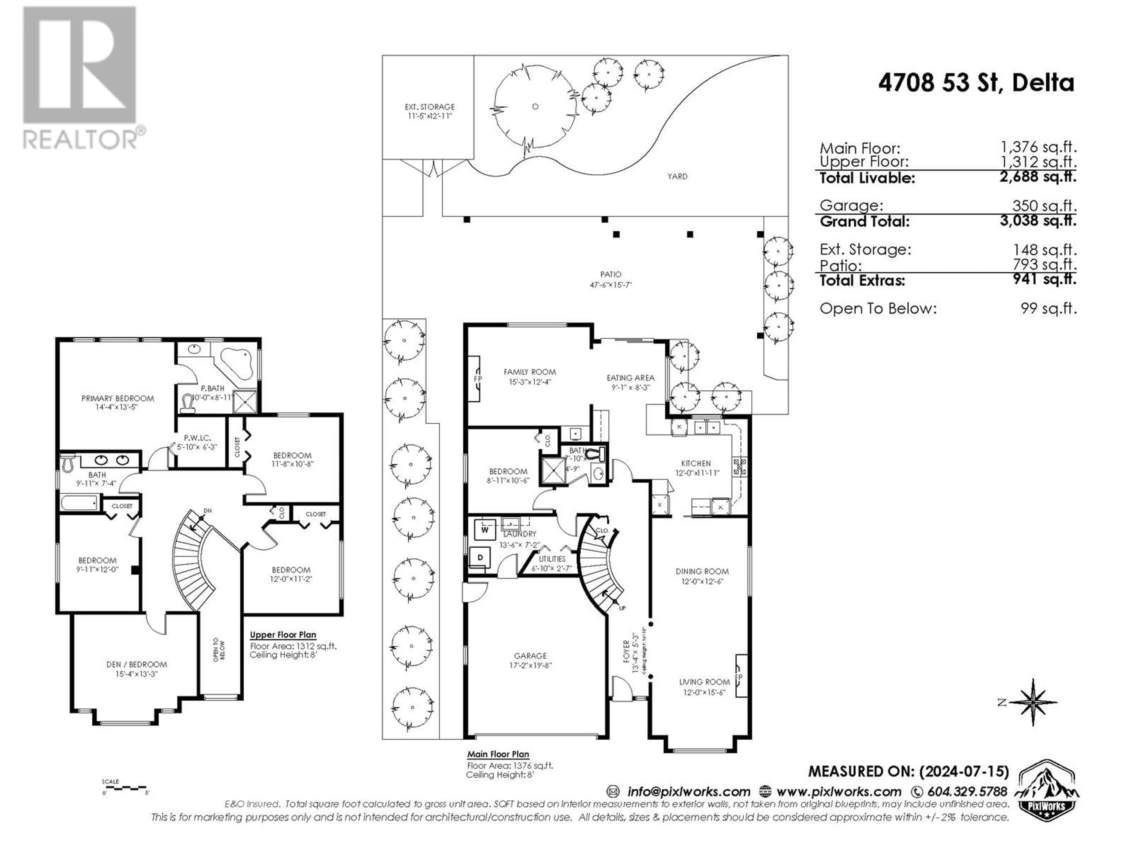 Floor plan for 4708 53 STREET, Ladner British Columbia V4K2Z1