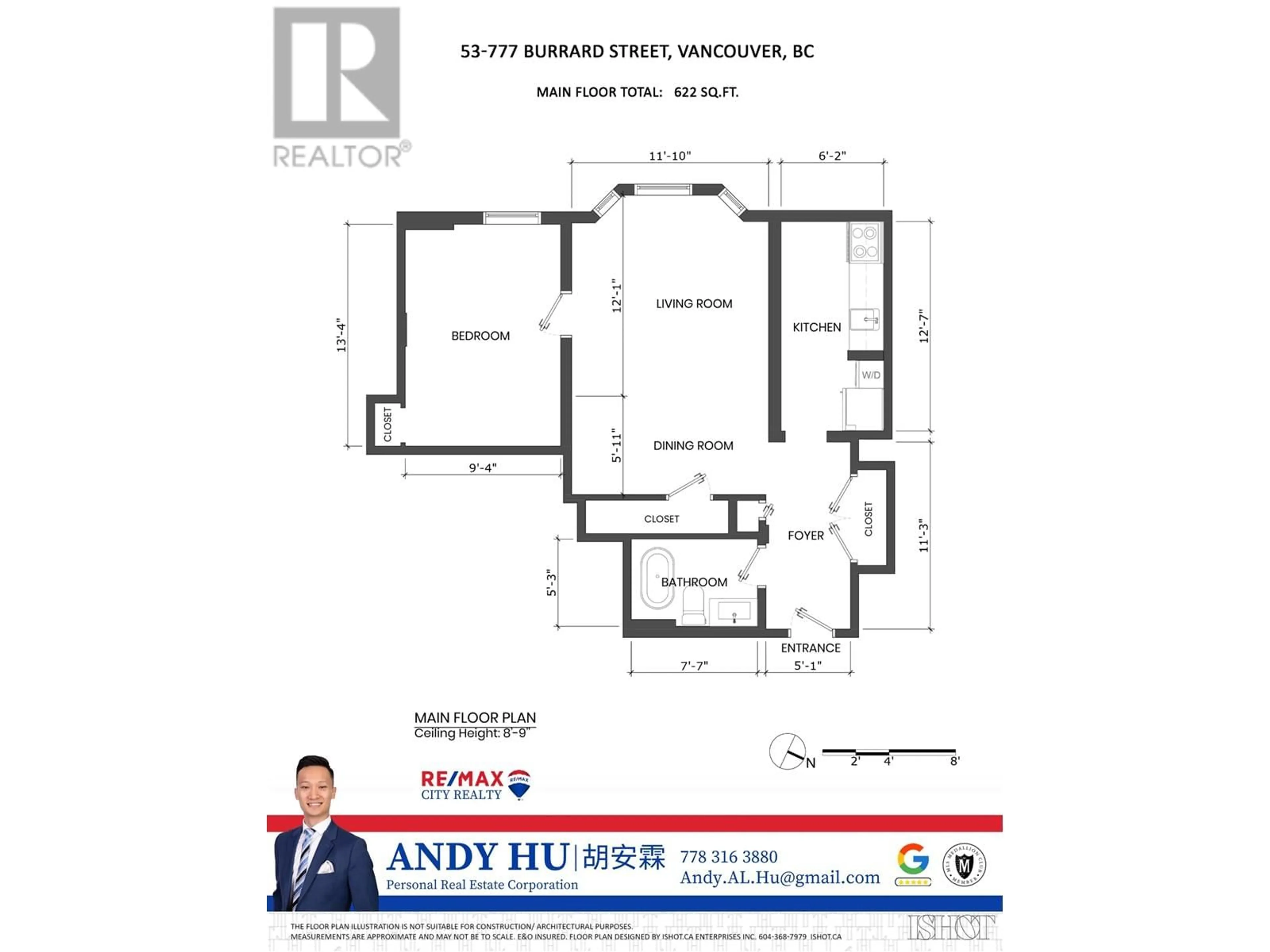 Floor plan for 53 777 BURRARD STREET, Vancouver British Columbia V6Z1X7