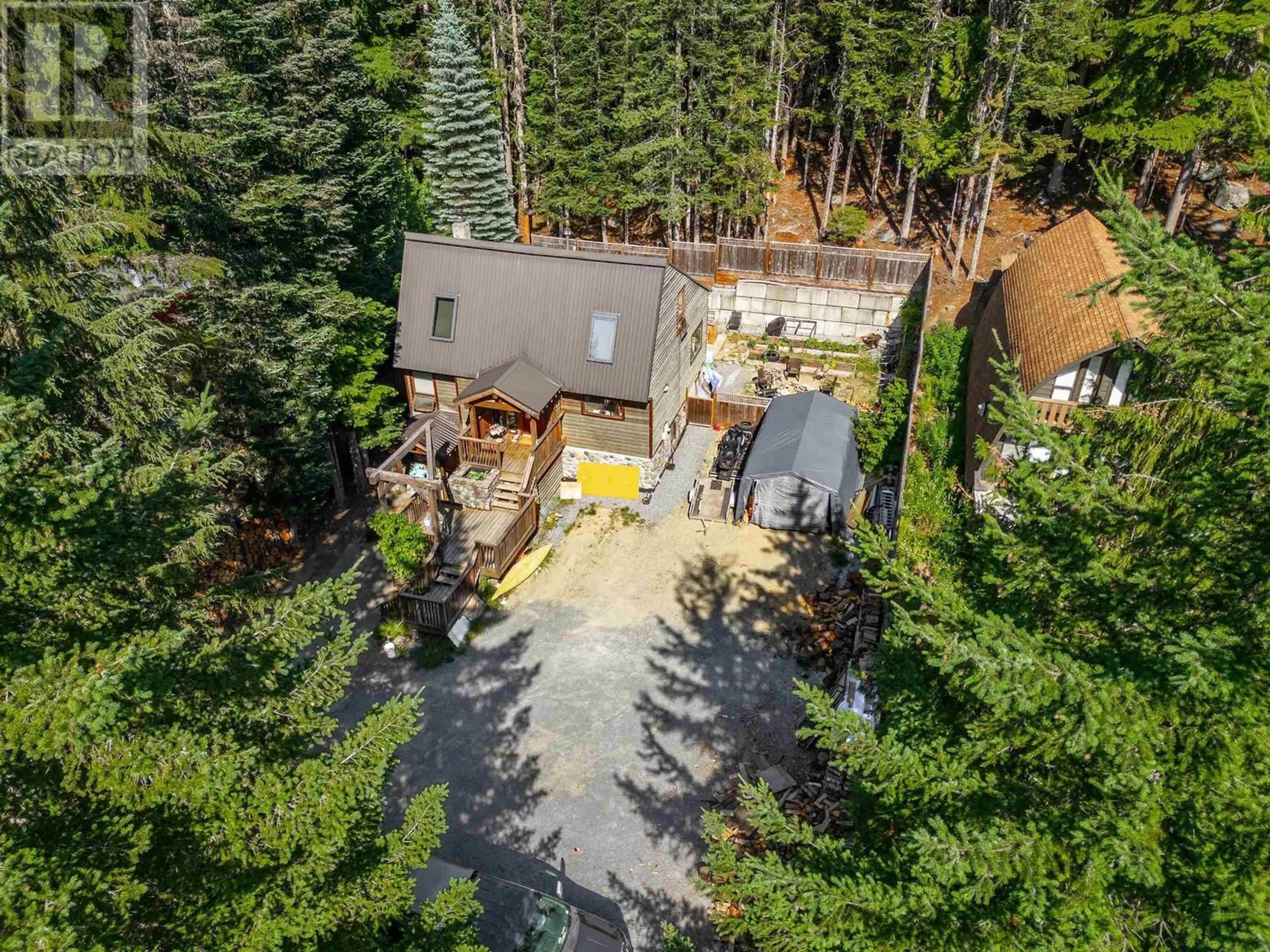 A pic from outside/outdoor area/front of a property/back of a property/a pic from drone, forest/trees view for 6542 BALSAM WAY, Whistler British Columbia V8E0C5