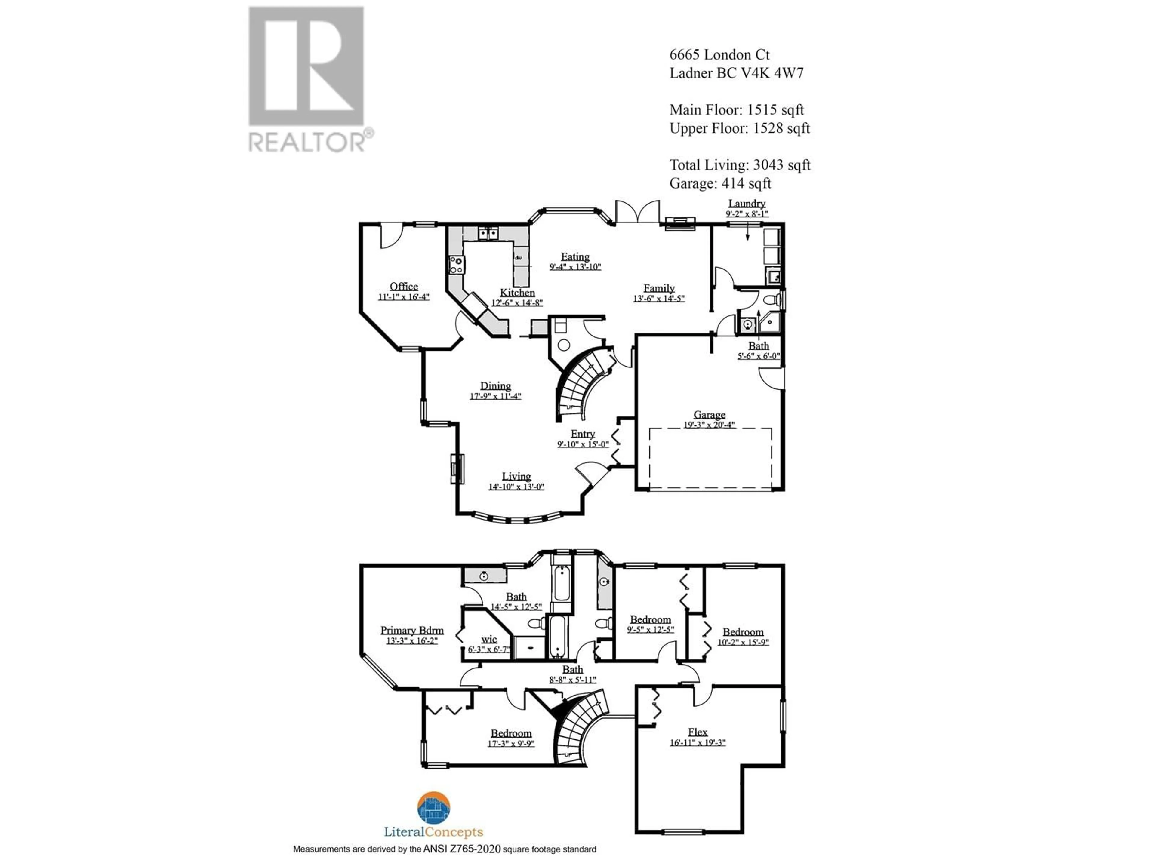 Floor plan for 6665 LONDON COURT, Delta British Columbia V4K4W7