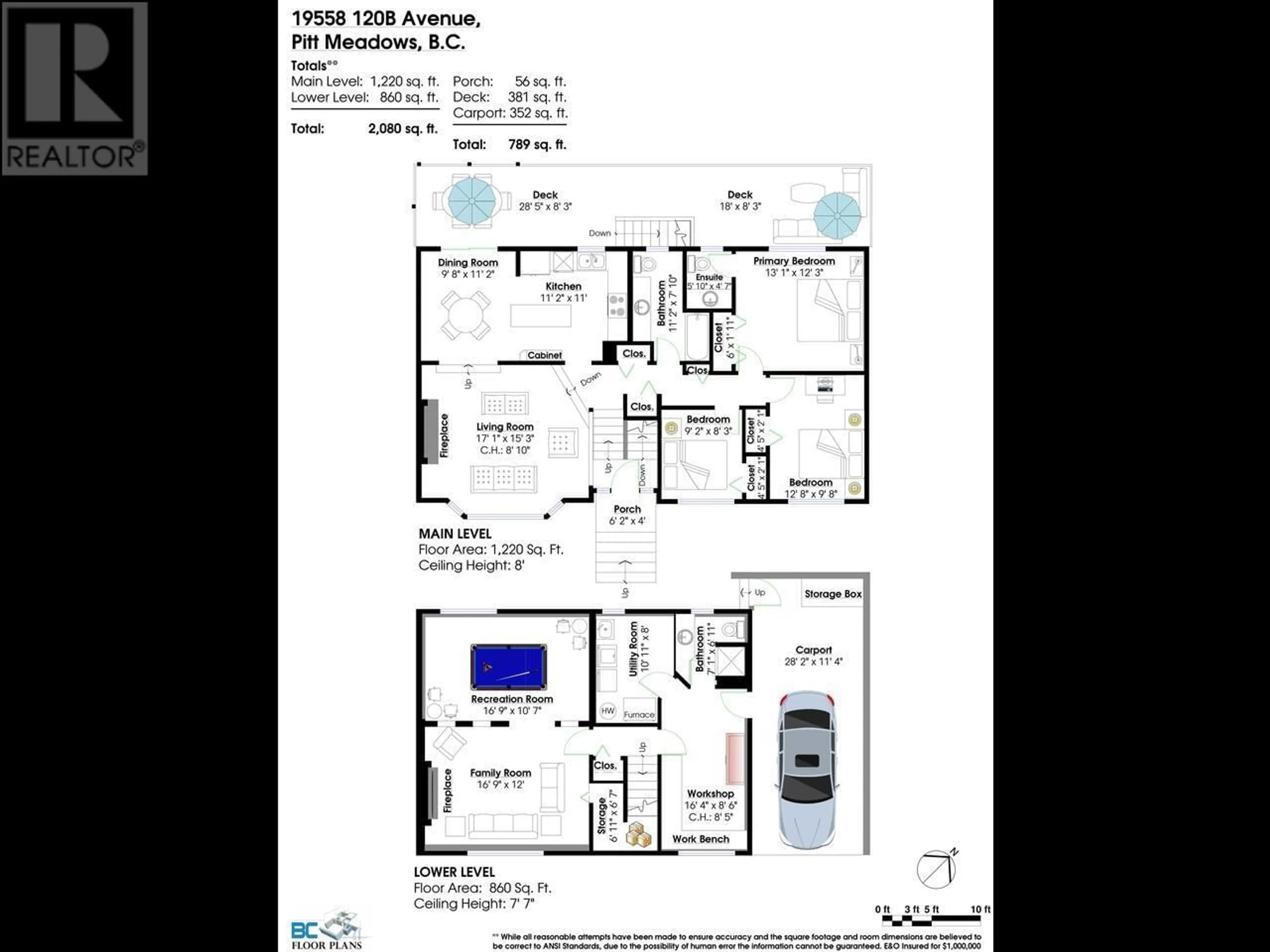 Floor plan for 19558 120B AVENUE, Pitt Meadows British Columbia V3Y1K8