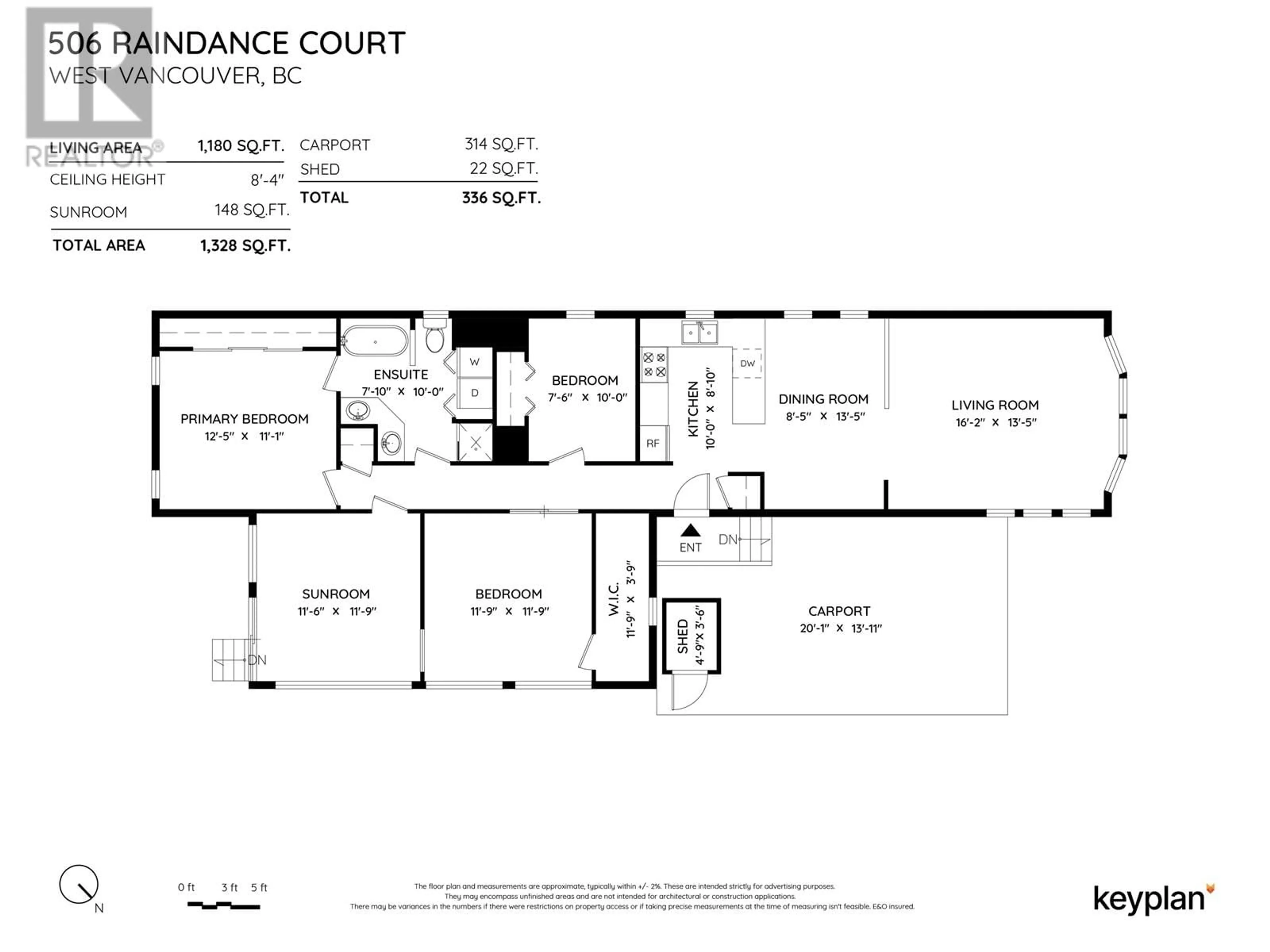 Floor plan for 506 RAINDANCE COURT, West Vancouver British Columbia V7P3K1