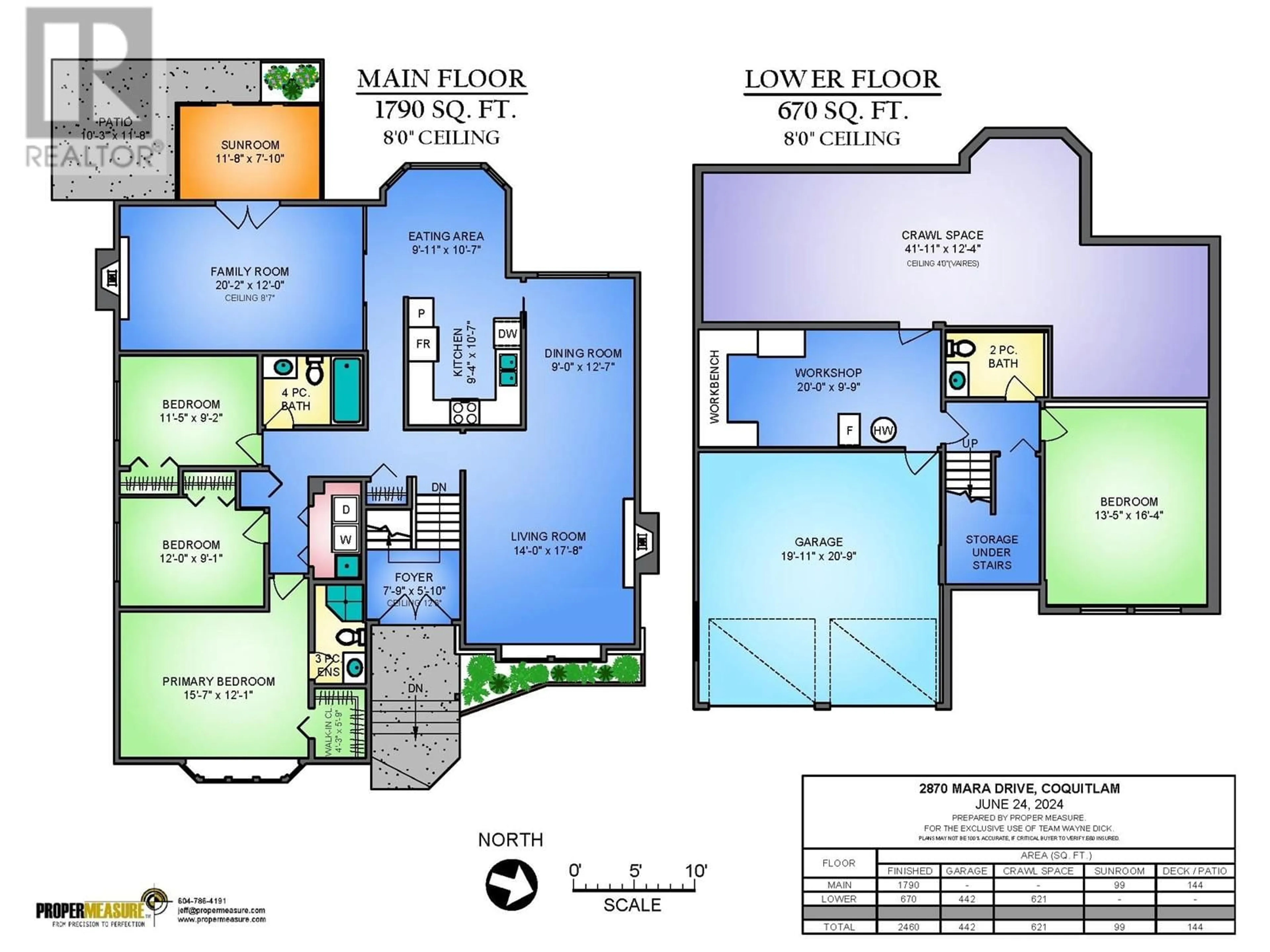 Floor plan for 2870 MARA DRIVE, Coquitlam British Columbia V3C5L3