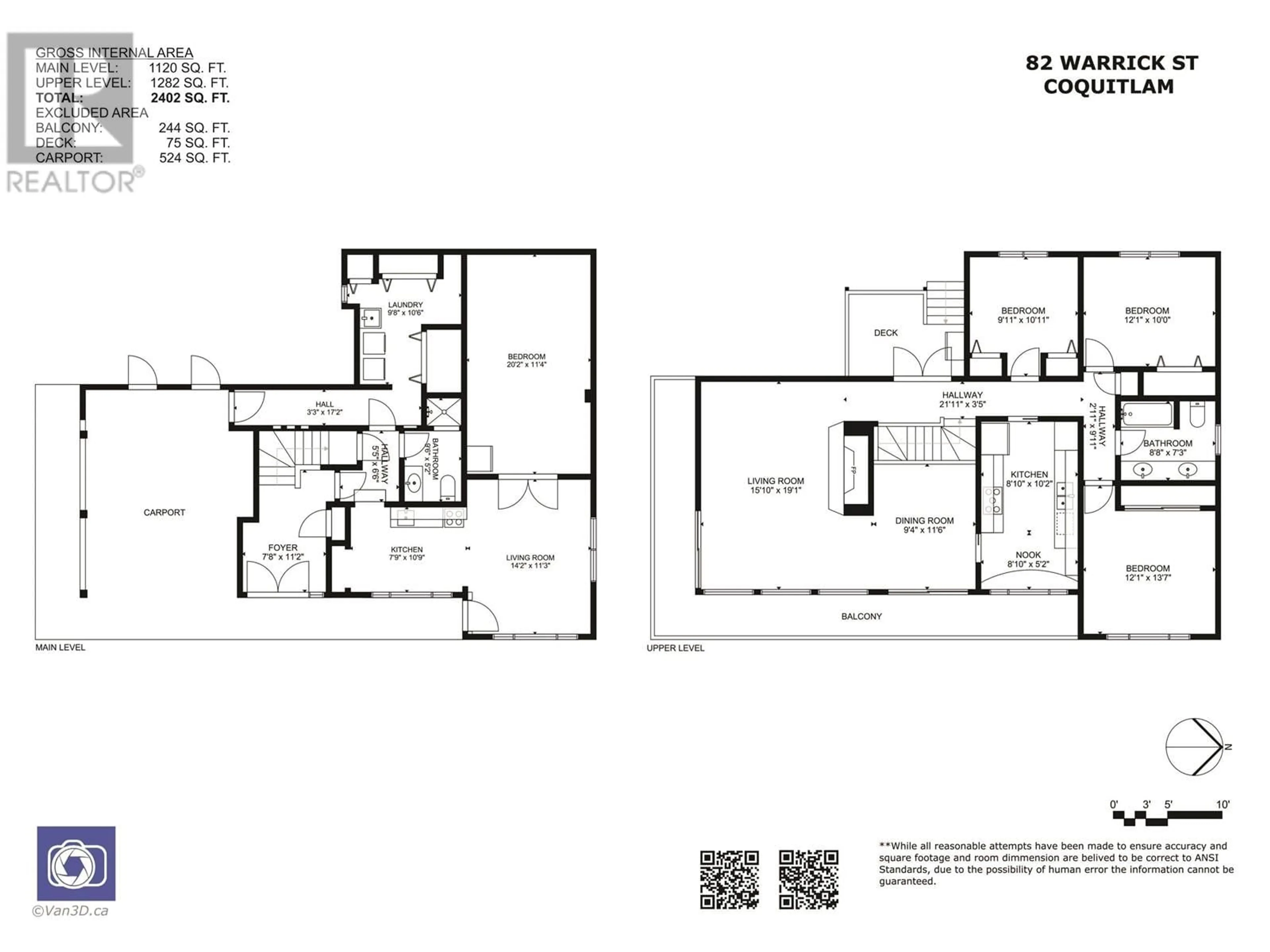 Floor plan for 82 WARRICK STREET, Coquitlam British Columbia V3K5L4