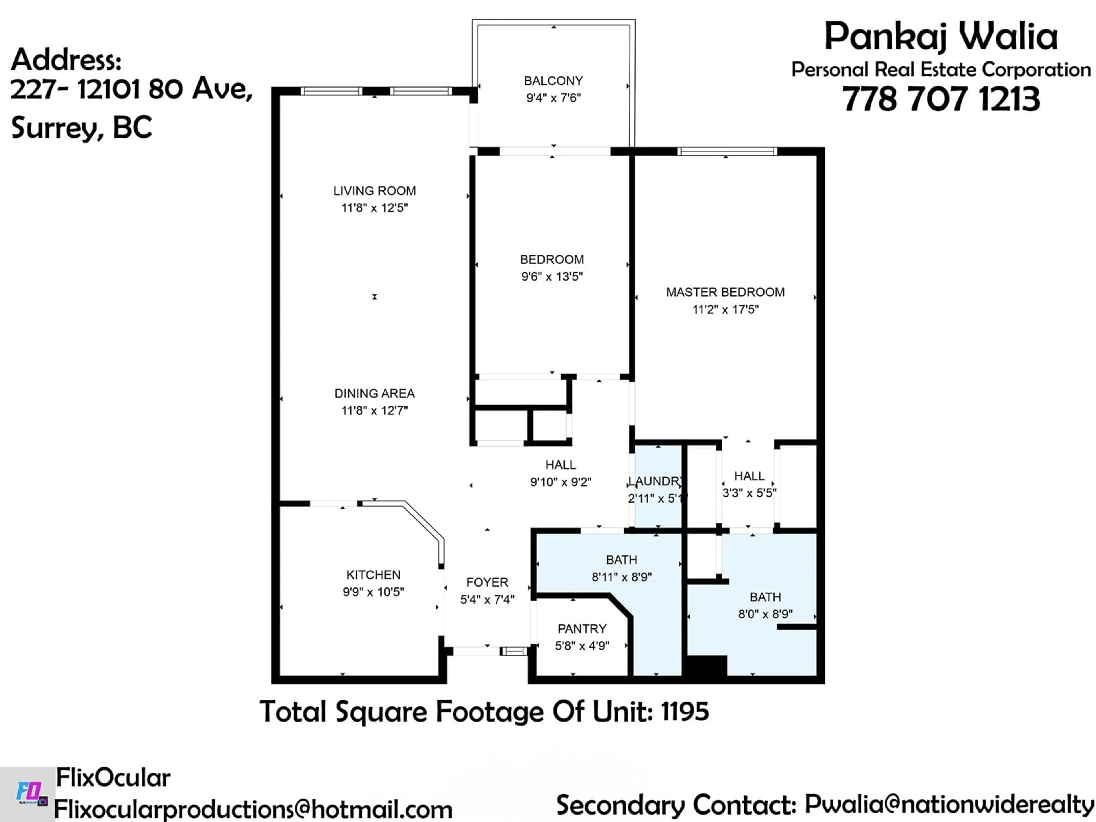 Floor plan for 227 12101 80 AVENUE, Surrey British Columbia V3W5V6