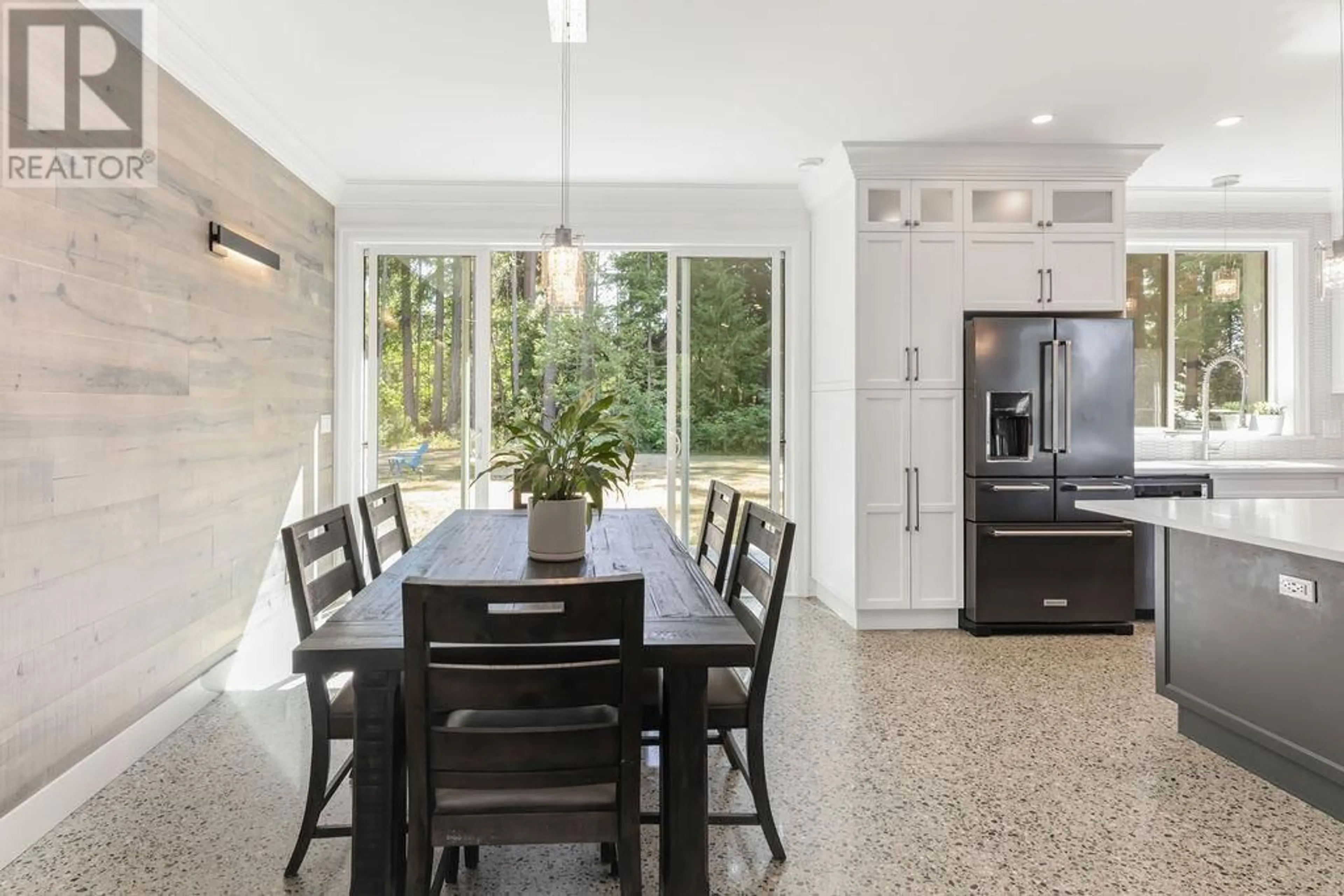 Contemporary kitchen, ceramic floors, cottage for 1414 STARDUST PLACE, Gibsons British Columbia V0N1V5