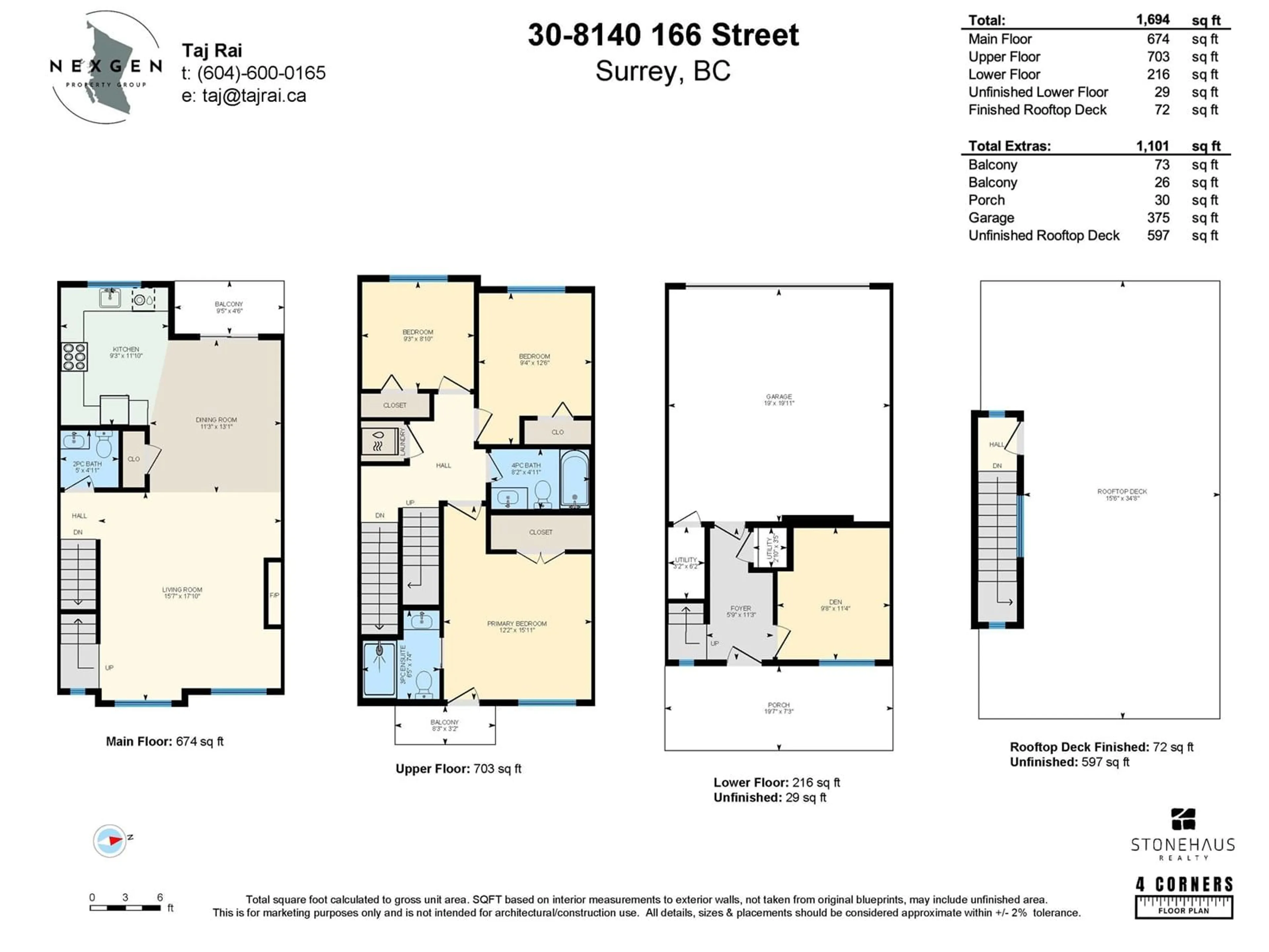 Floor plan for 30 8140 166 STREET, Surrey British Columbia V4N6W1