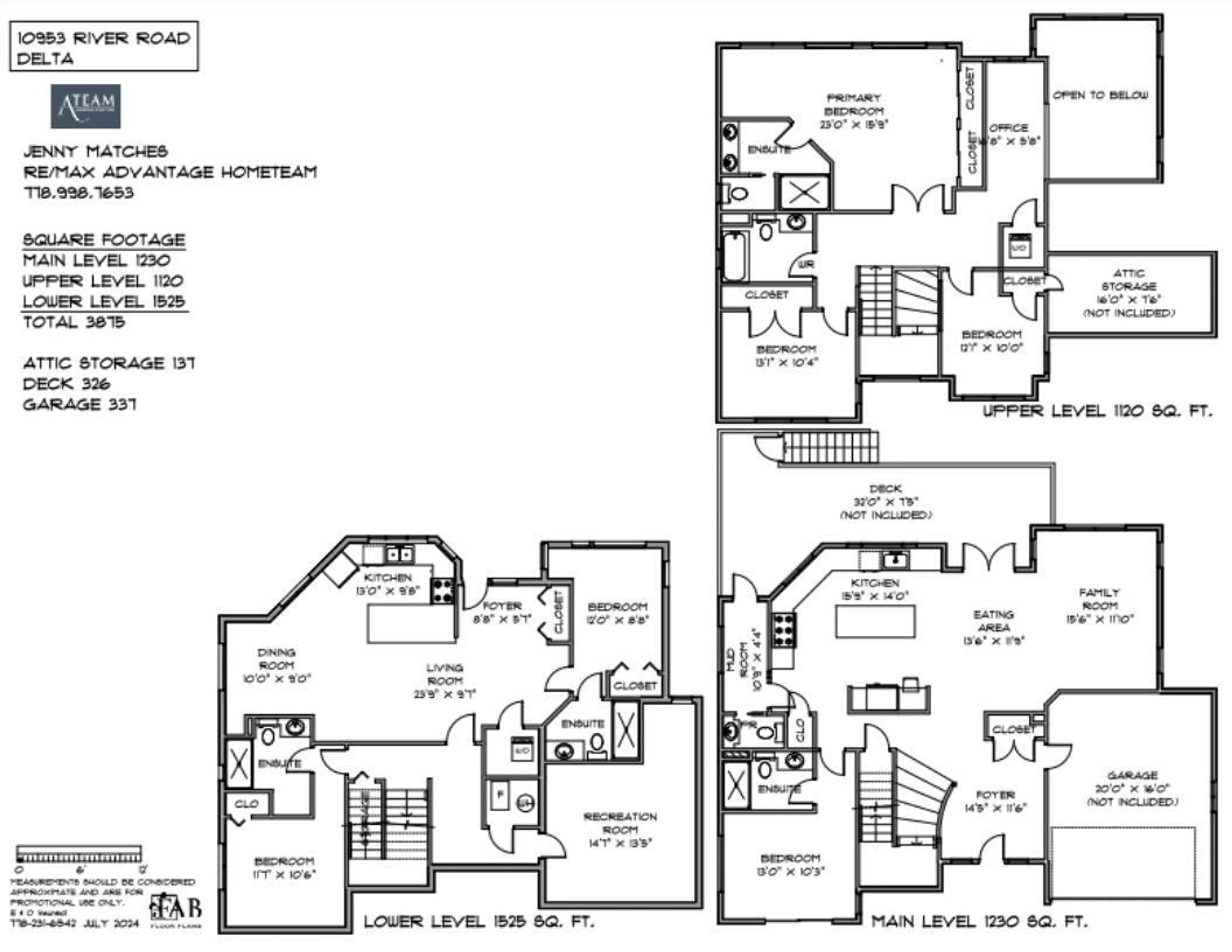 Floor plan for 10953 RIVER ROAD, Delta British Columbia V4C2R8