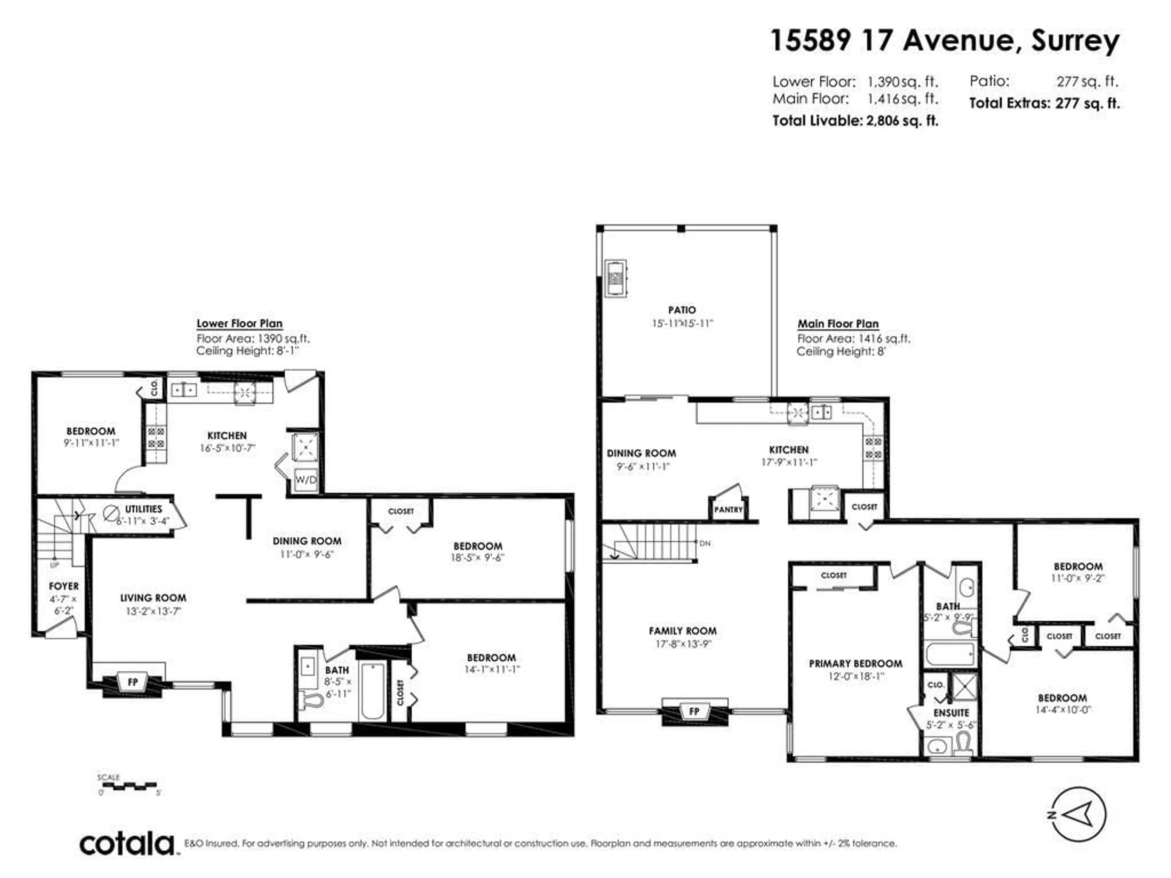 Floor plan for Surrey 15589 17TH AVENUE, Surrey British Columbia V4A1V1