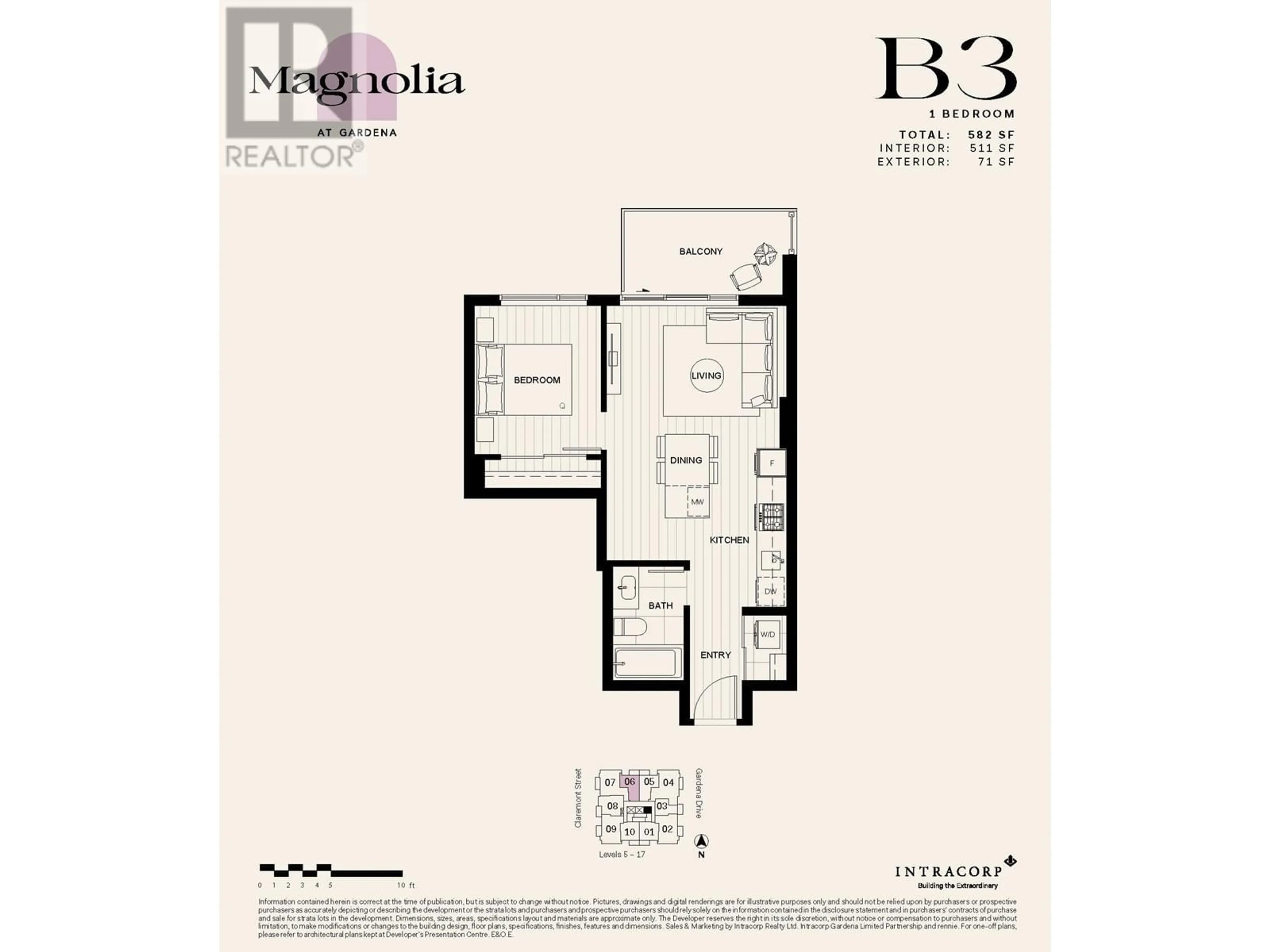 Floor plan for 1306 635 GARDENA DRIVE, Coquitlam British Columbia V3J3W4