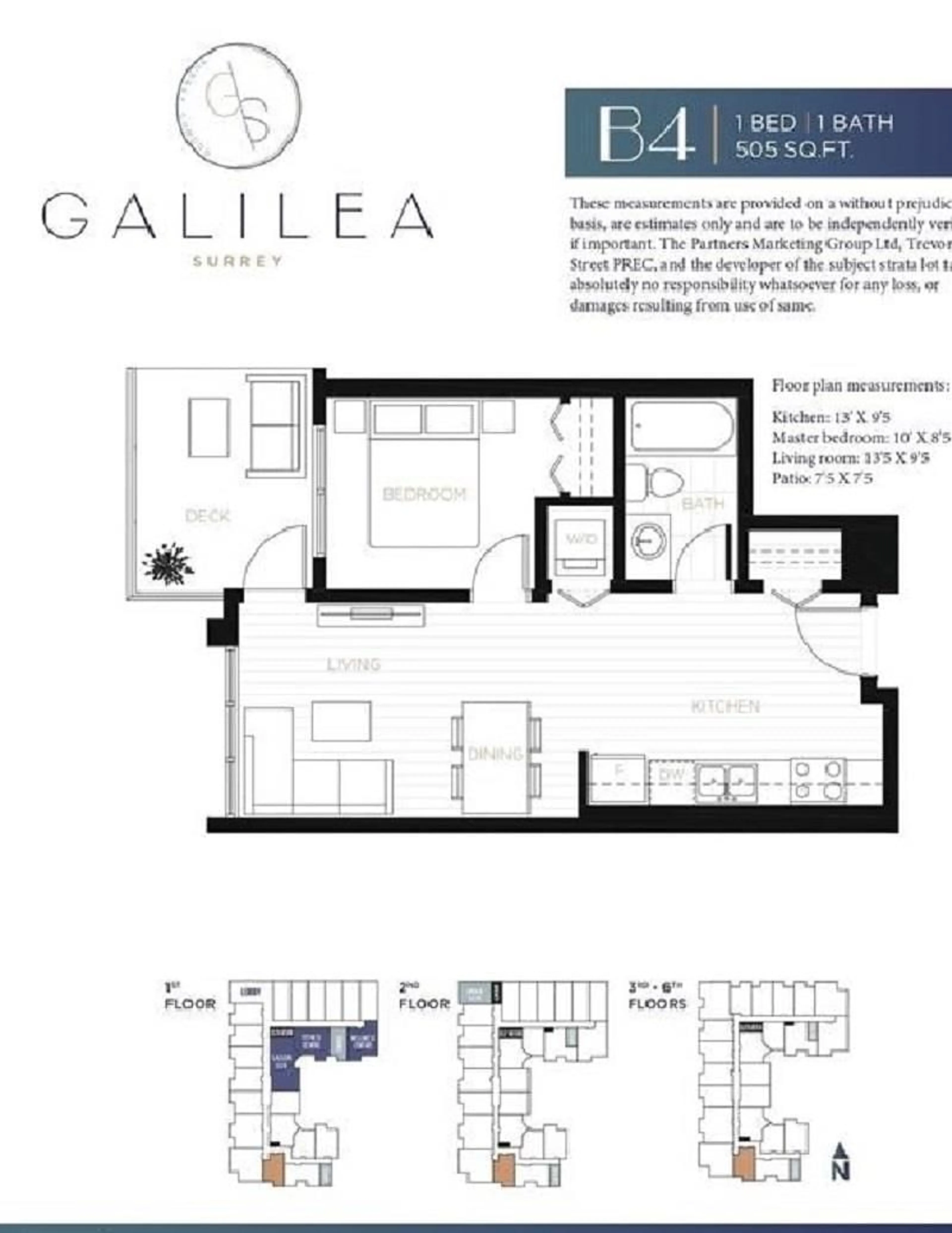 Floor plan for 206 13458 95 AVENUE, Surrey British Columbia V3R7W4