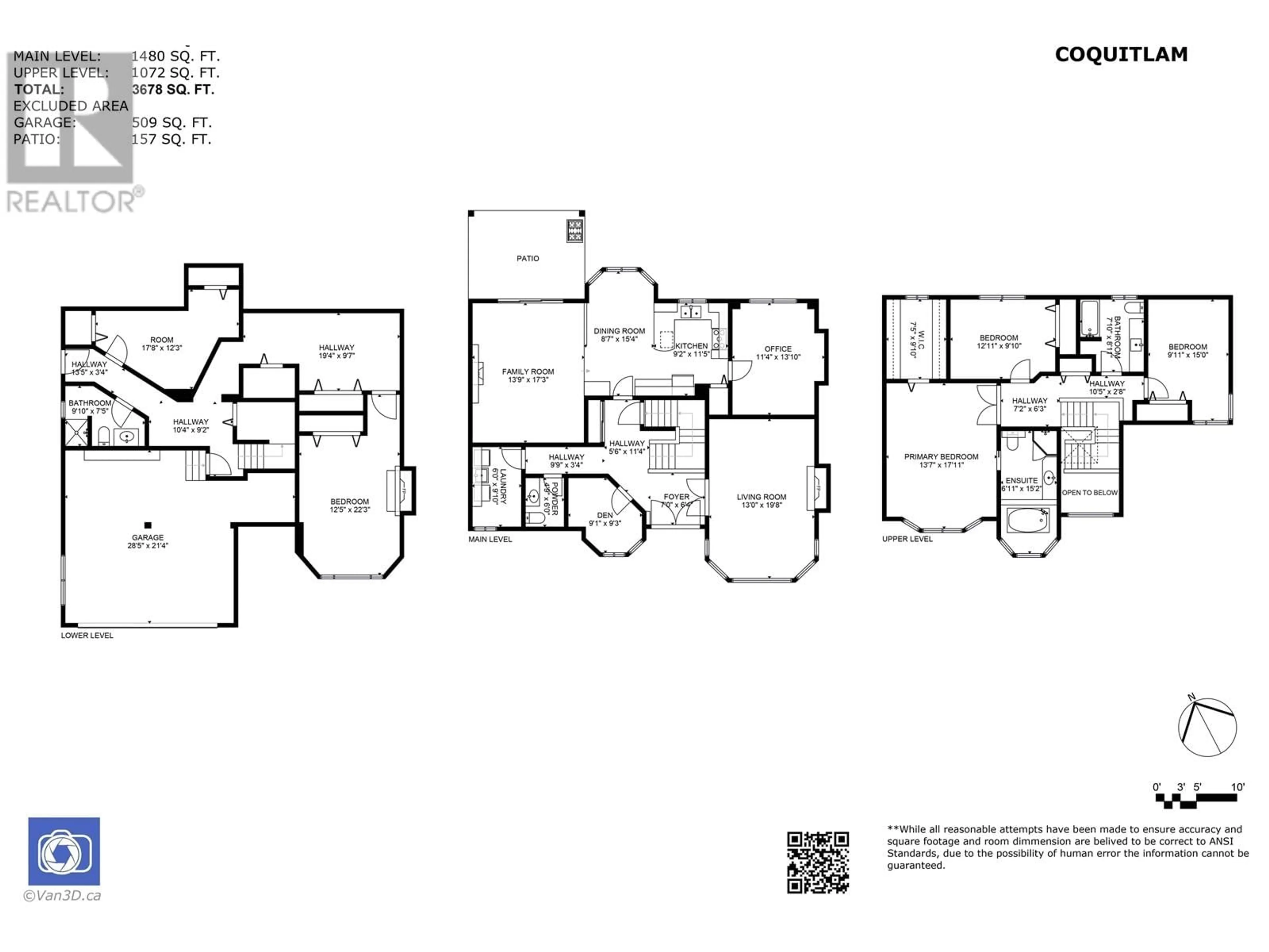 Floor plan for 710 ALTA LAKE PLACE, Coquitlam British Columbia V3C5V2