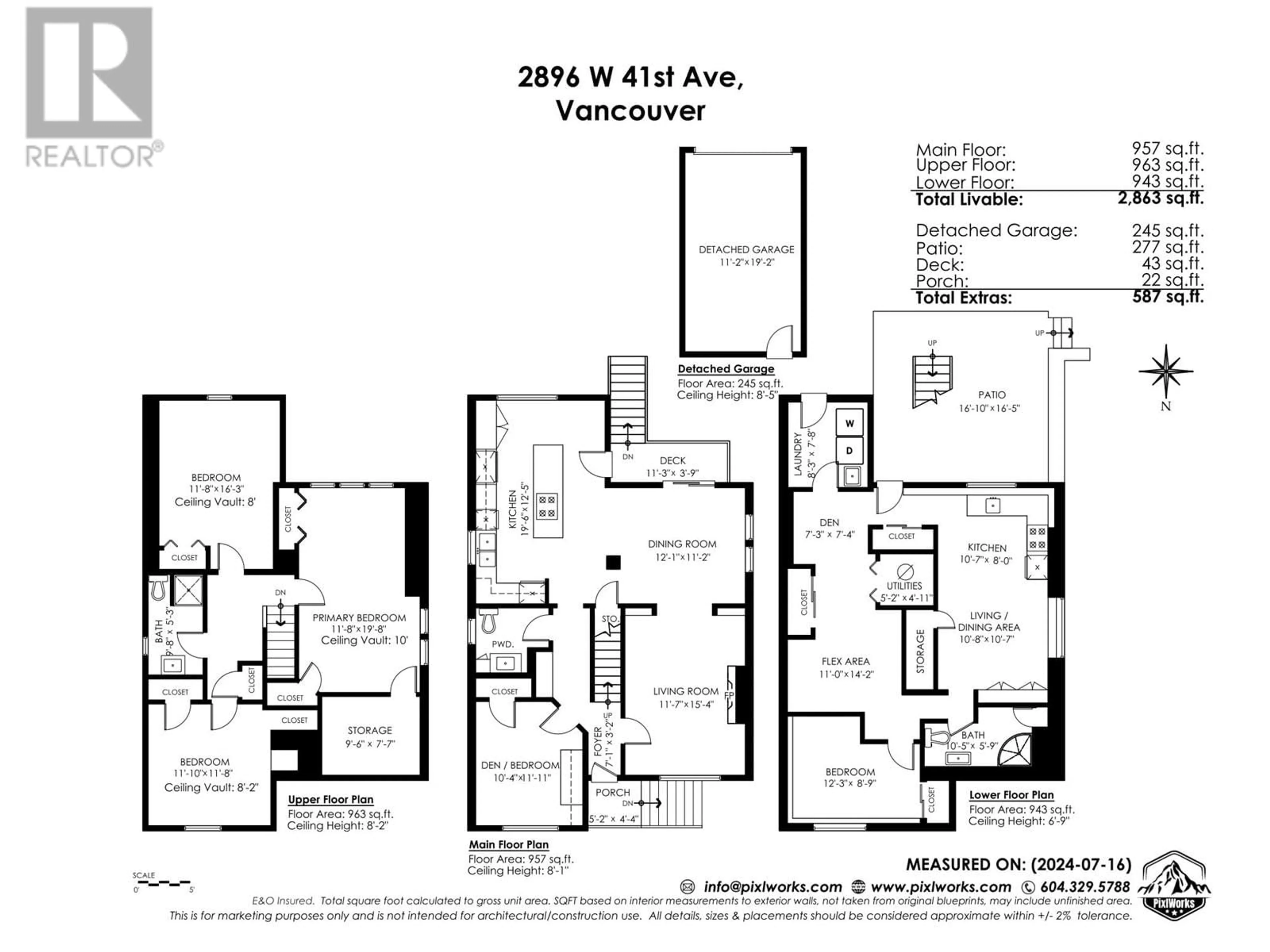 Floor plan for 2896 W 41ST AVENUE, Vancouver British Columbia V6N3C6