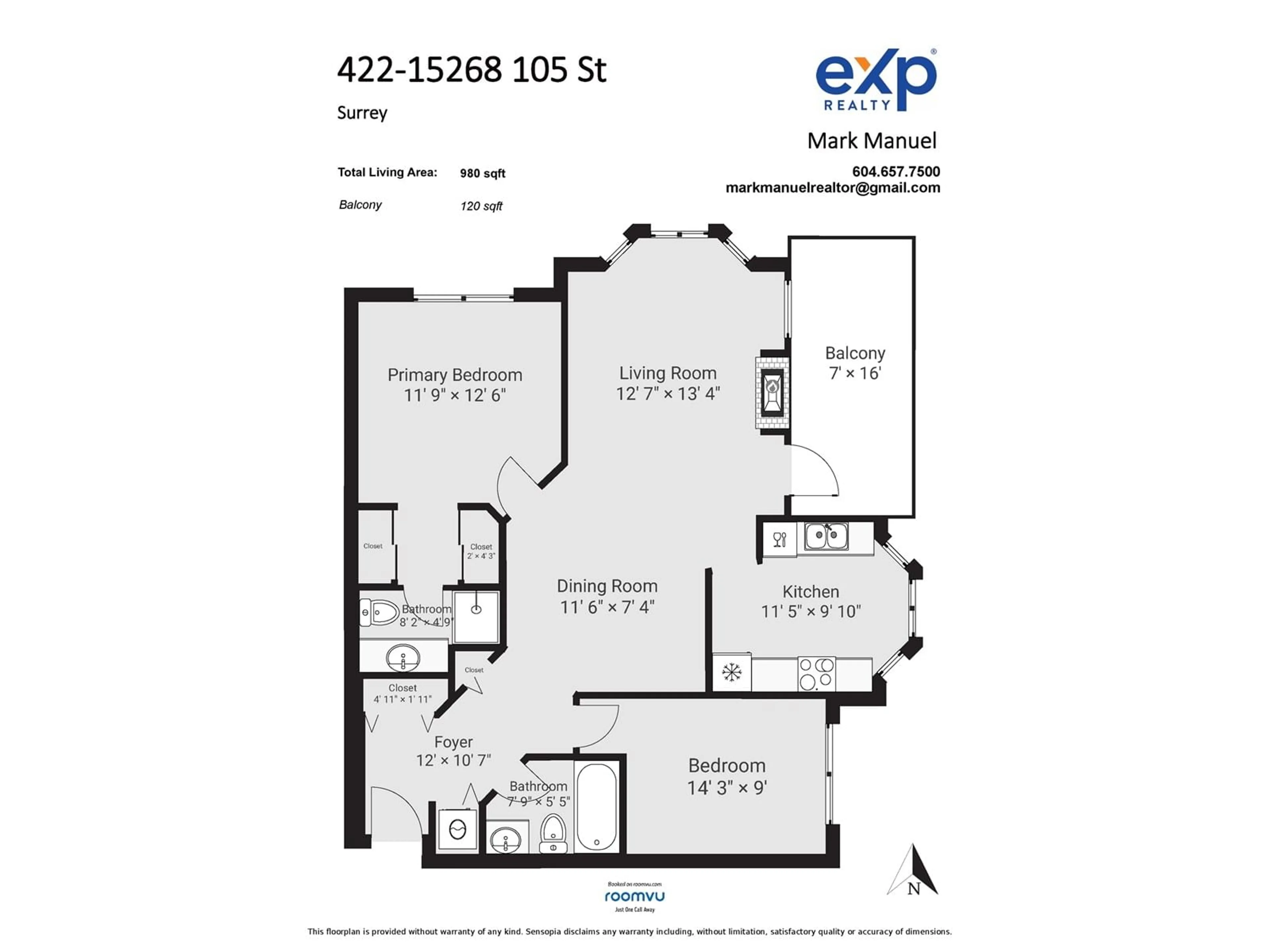 Floor plan for 422 15268 105 AVENUE, Surrey British Columbia V3R0W8