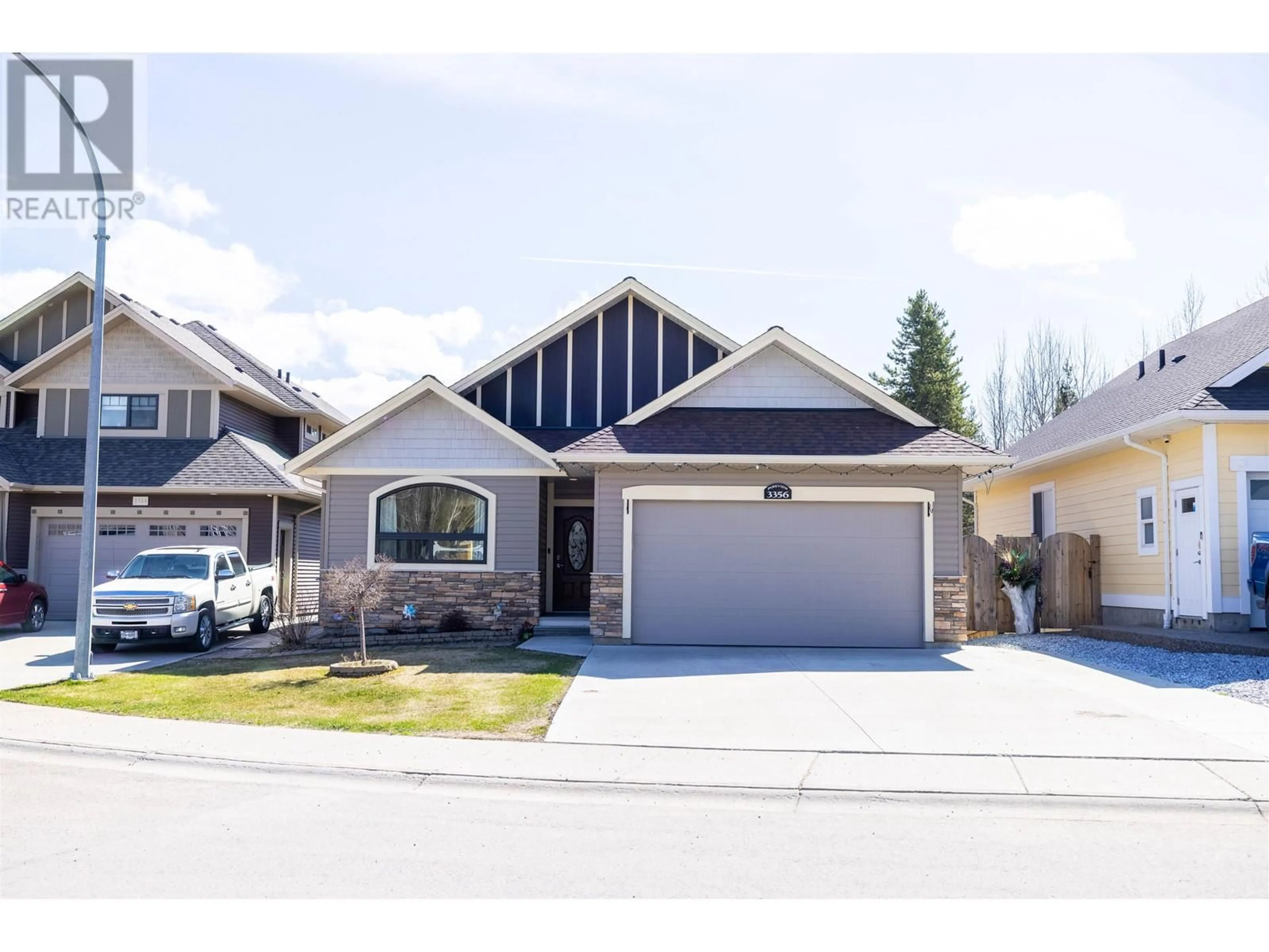 Frontside or backside of a home, the street view for 3356 PARKVIEW CRESCENT, Prince George British Columbia V2N0E7