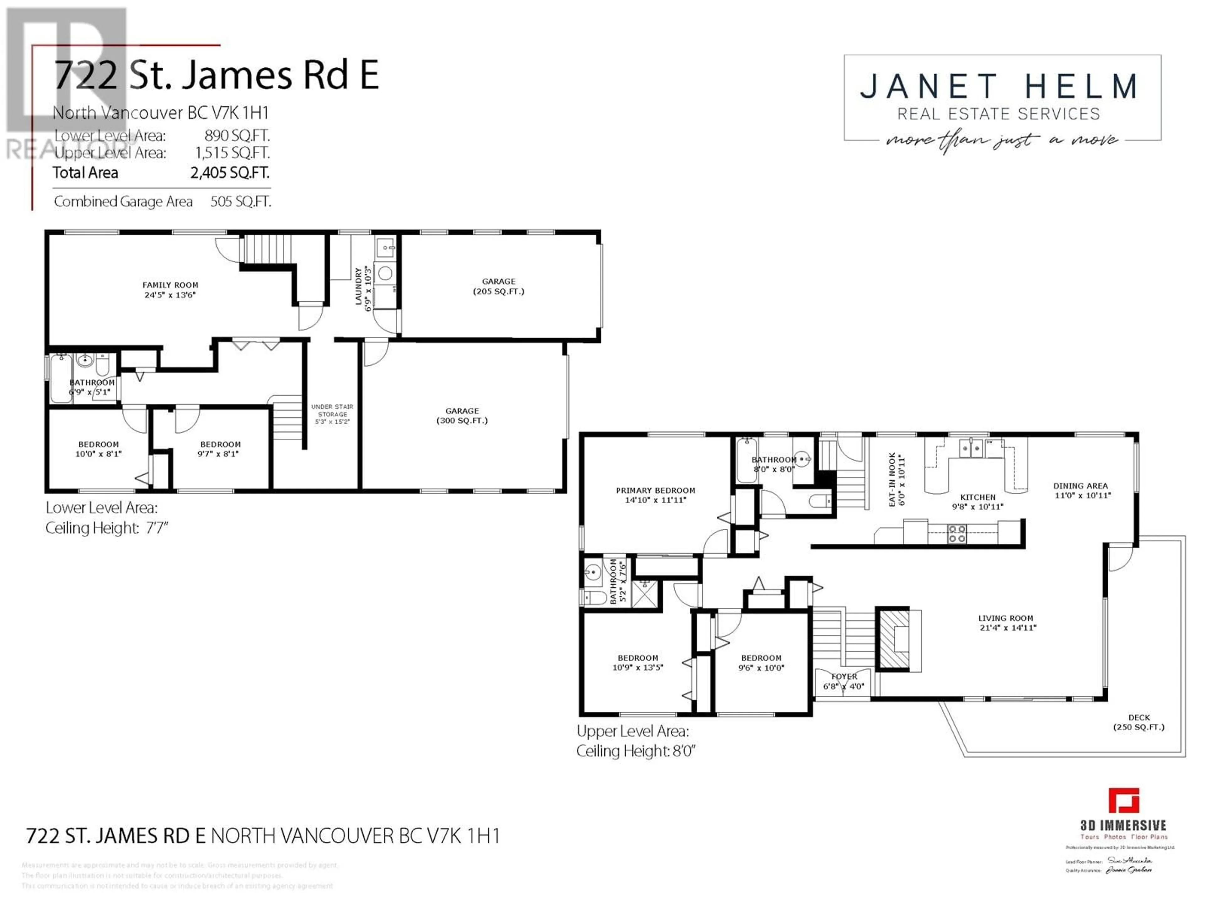 Floor plan for 722 E ST. JAMES ROAD, North Vancouver British Columbia V7K1H1