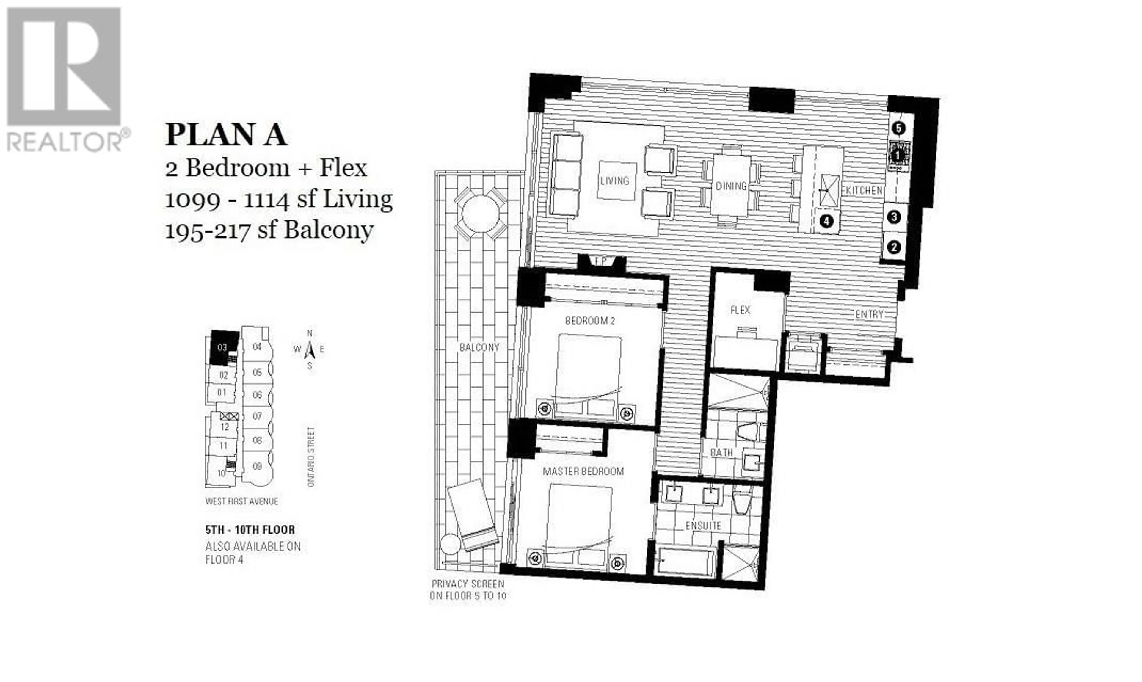 Floor plan for 603 1661 ONTARIO STREET, Vancouver British Columbia V5Y0C3