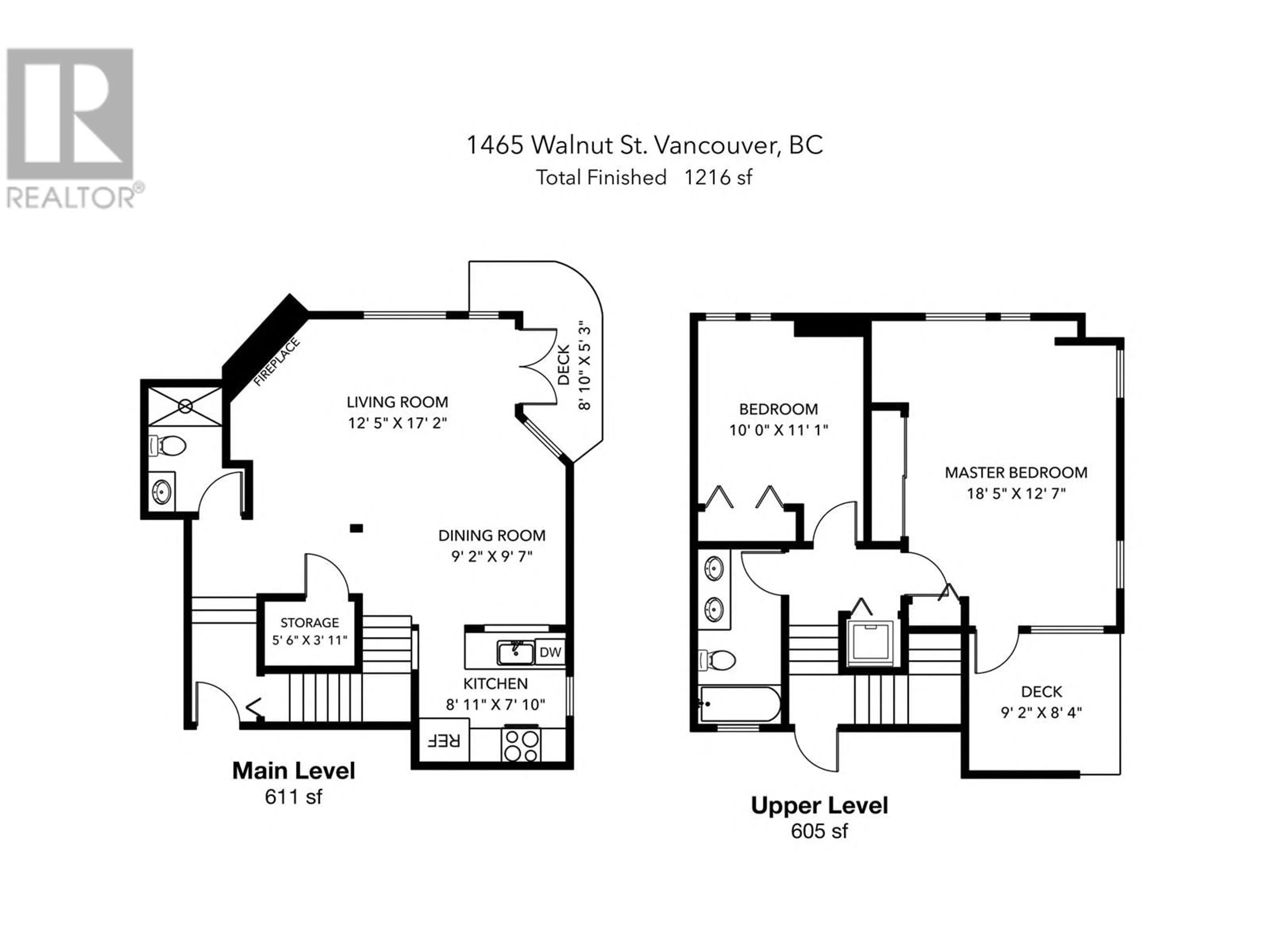 Floor plan for 1465 WALNUT STREET, Vancouver British Columbia V6J3R2