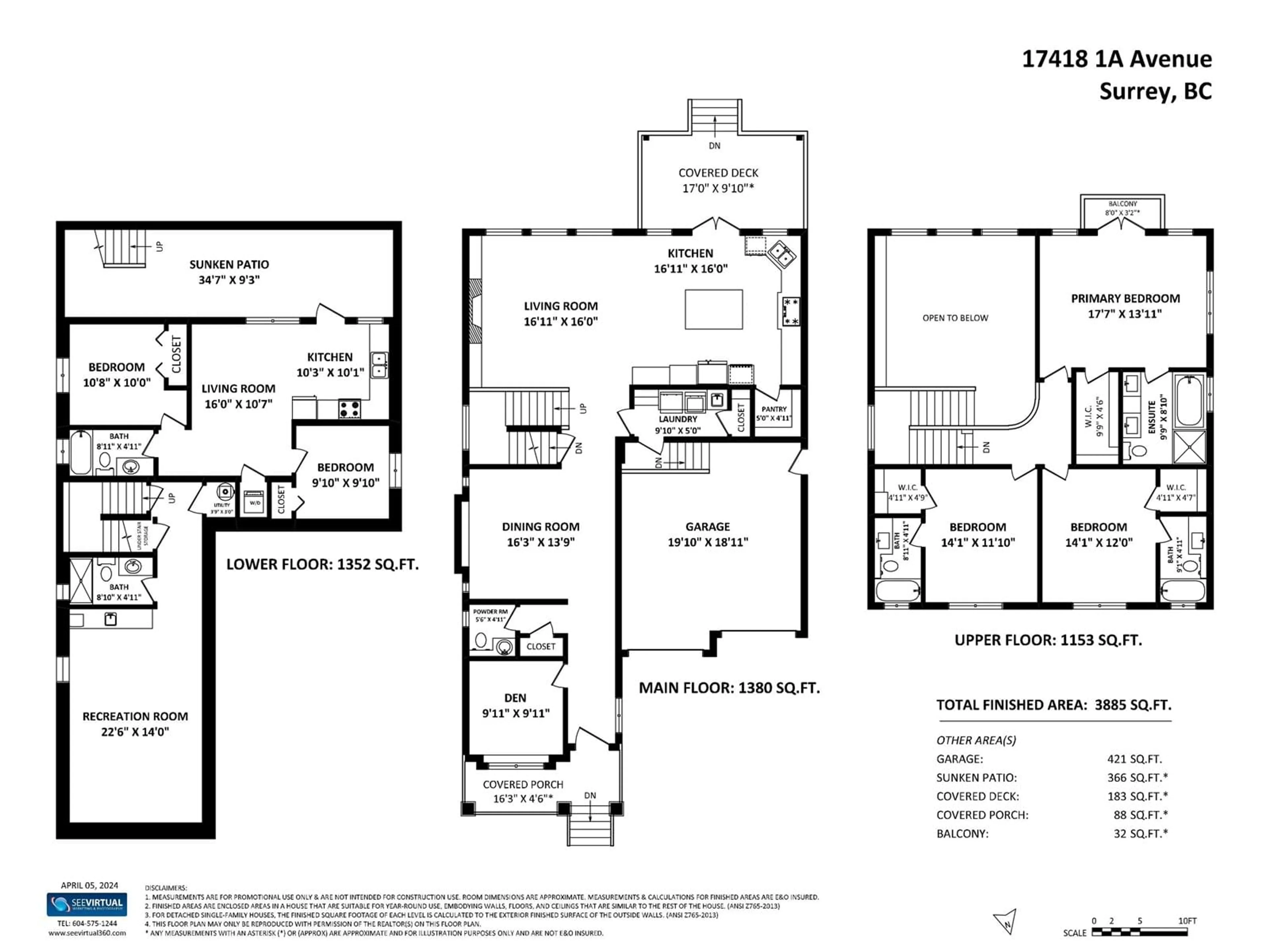 Floor plan for 17418 1A AVENUE, White Rock British Columbia V3Z9P9