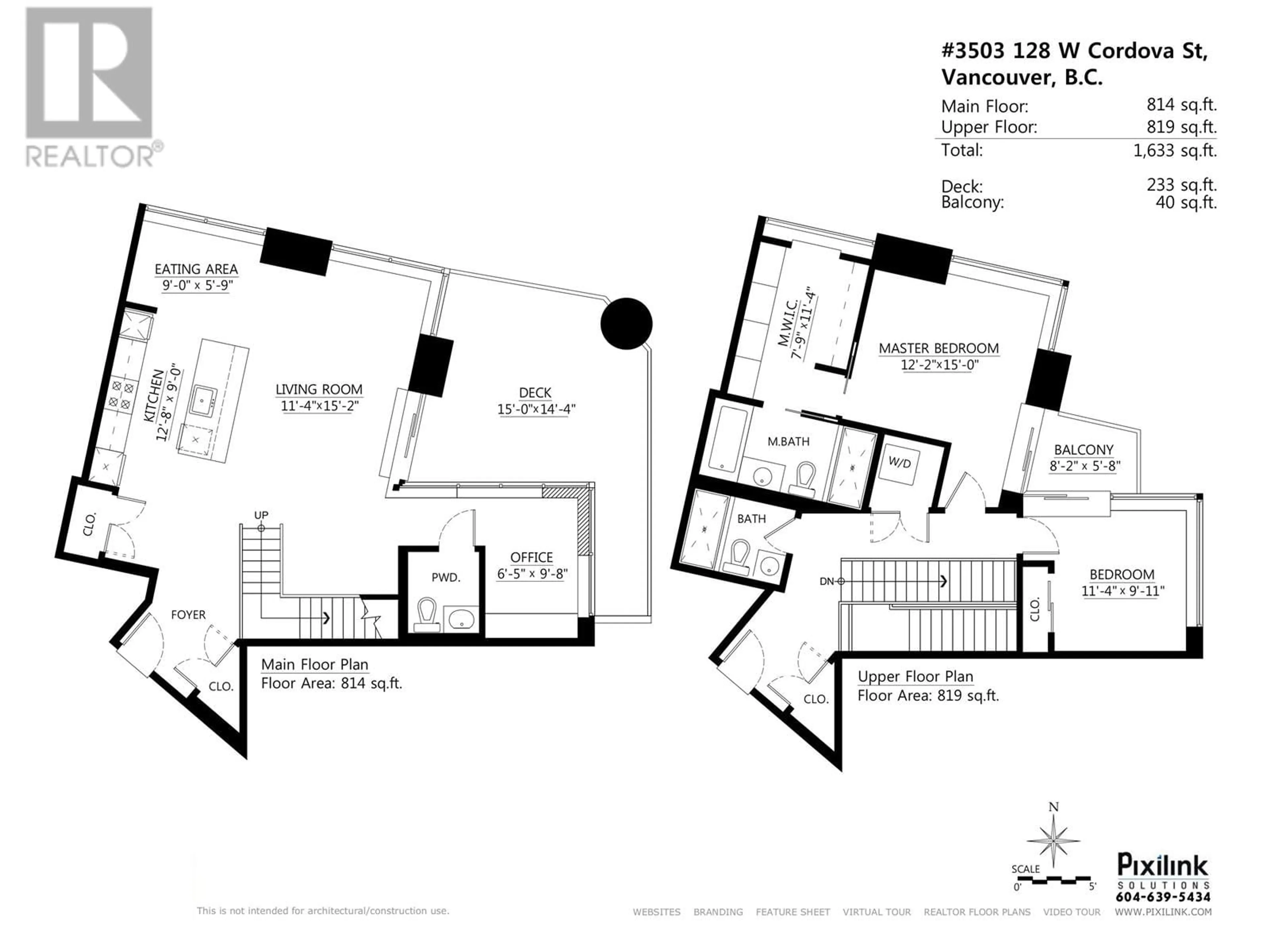 Floor plan for 3503 128 W CORDOVA STREET, Vancouver British Columbia V6B0E6