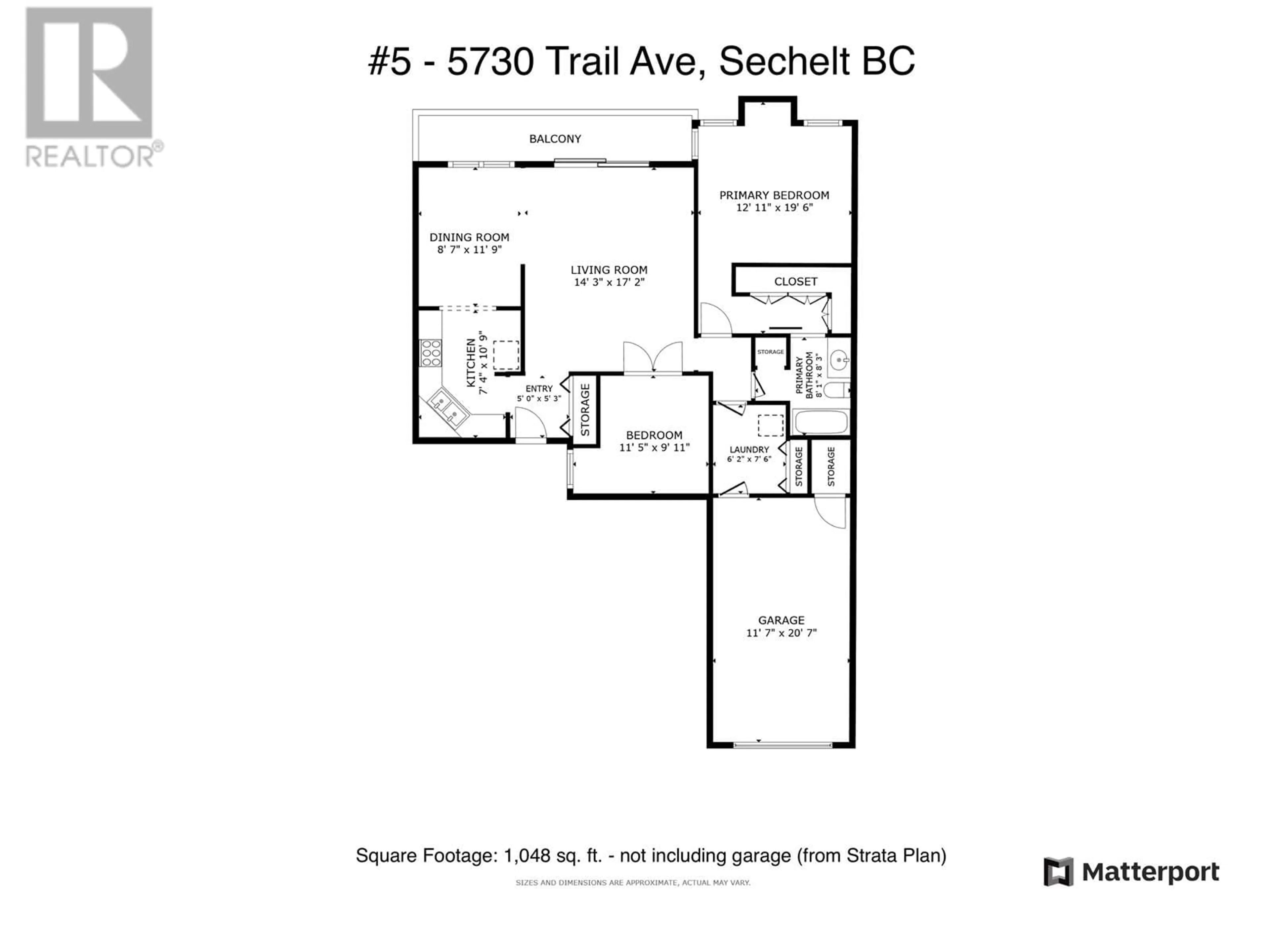 Floor plan for 5 5630 TRAIL AVENUE, Sechelt British Columbia V7Z0H9