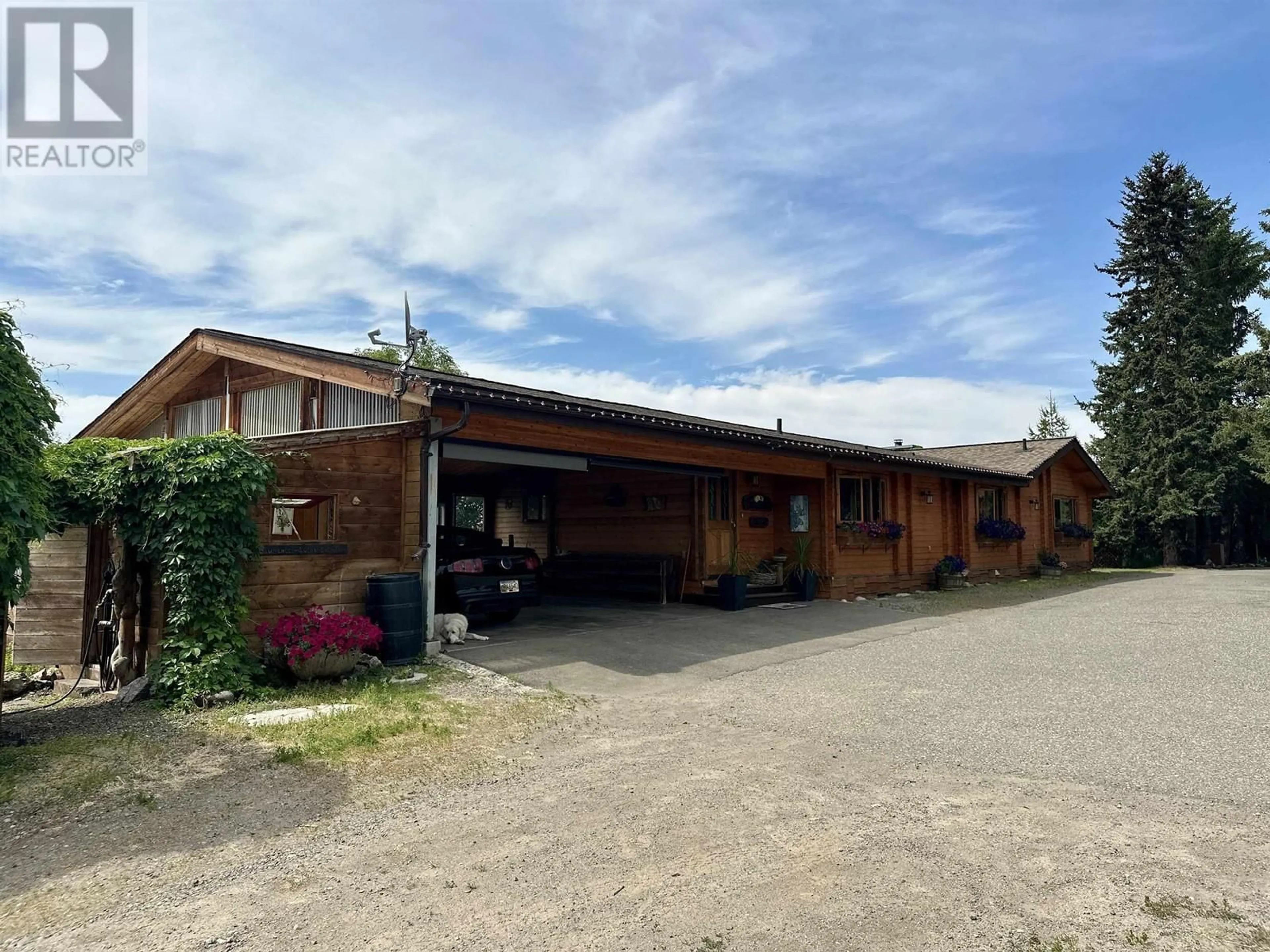 A pic from outside/outdoor area/front of a property/back of a property/a pic from drone, building for 282 NORTHSIDE ROAD, Vanderhoof British Columbia V0J3A2