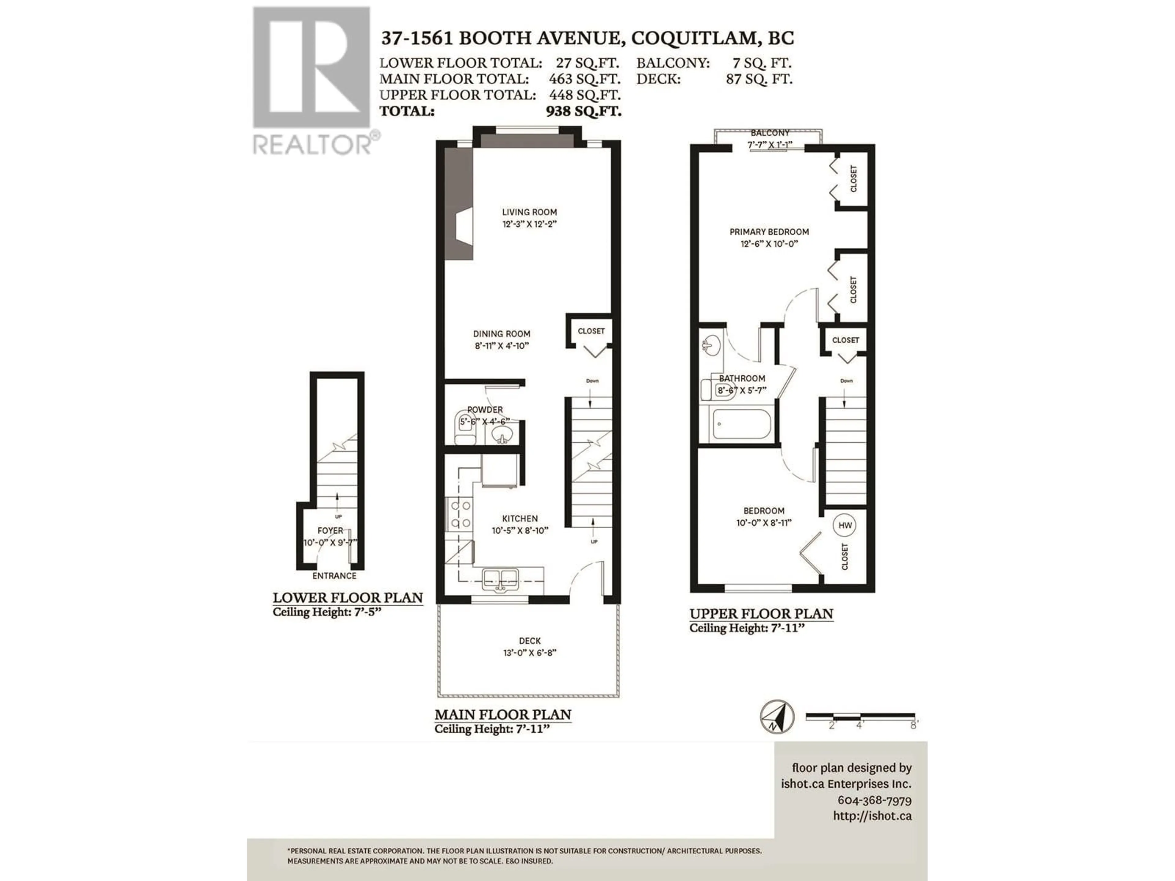 Floor plan for 37 1561 BOOTH AVENUE, Coquitlam British Columbia V3K6Z9