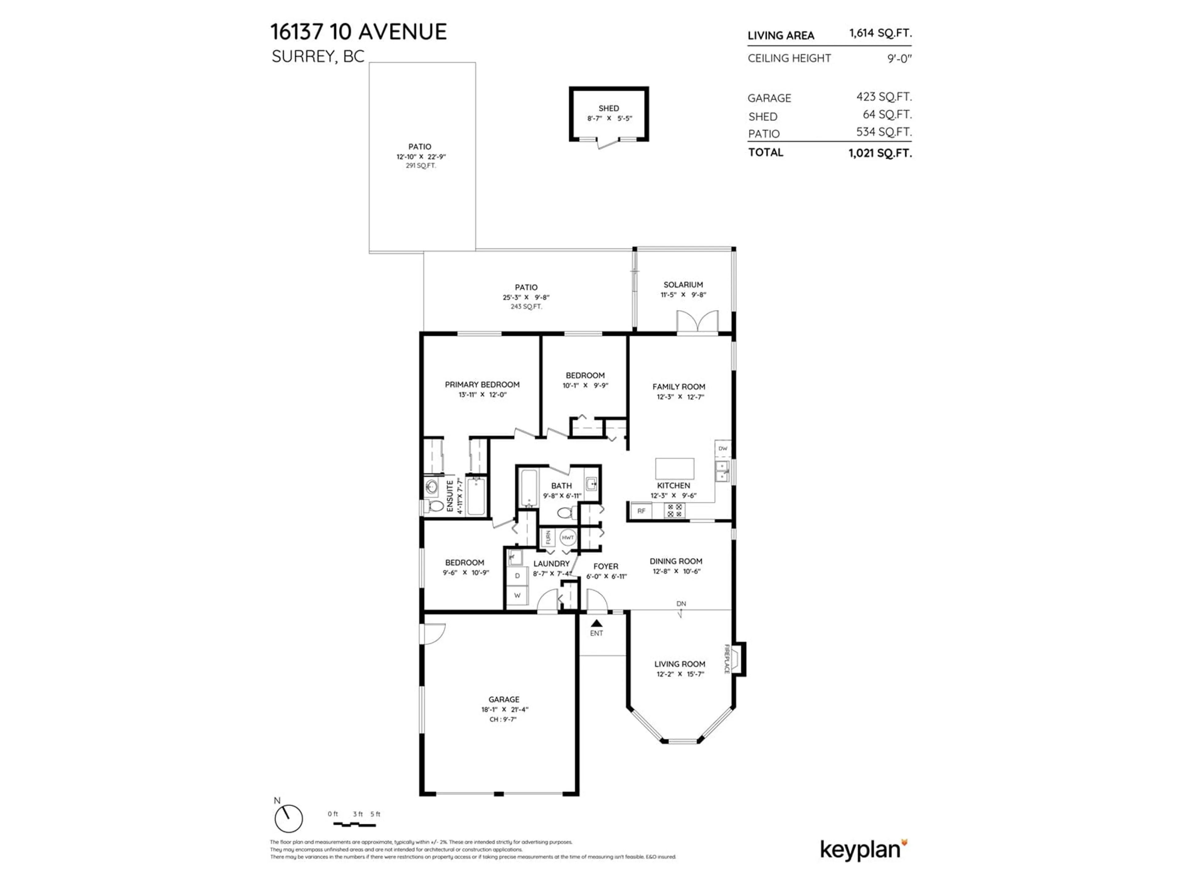 Floor plan for 16137 10 AVENUE, Surrey British Columbia V4A1A7