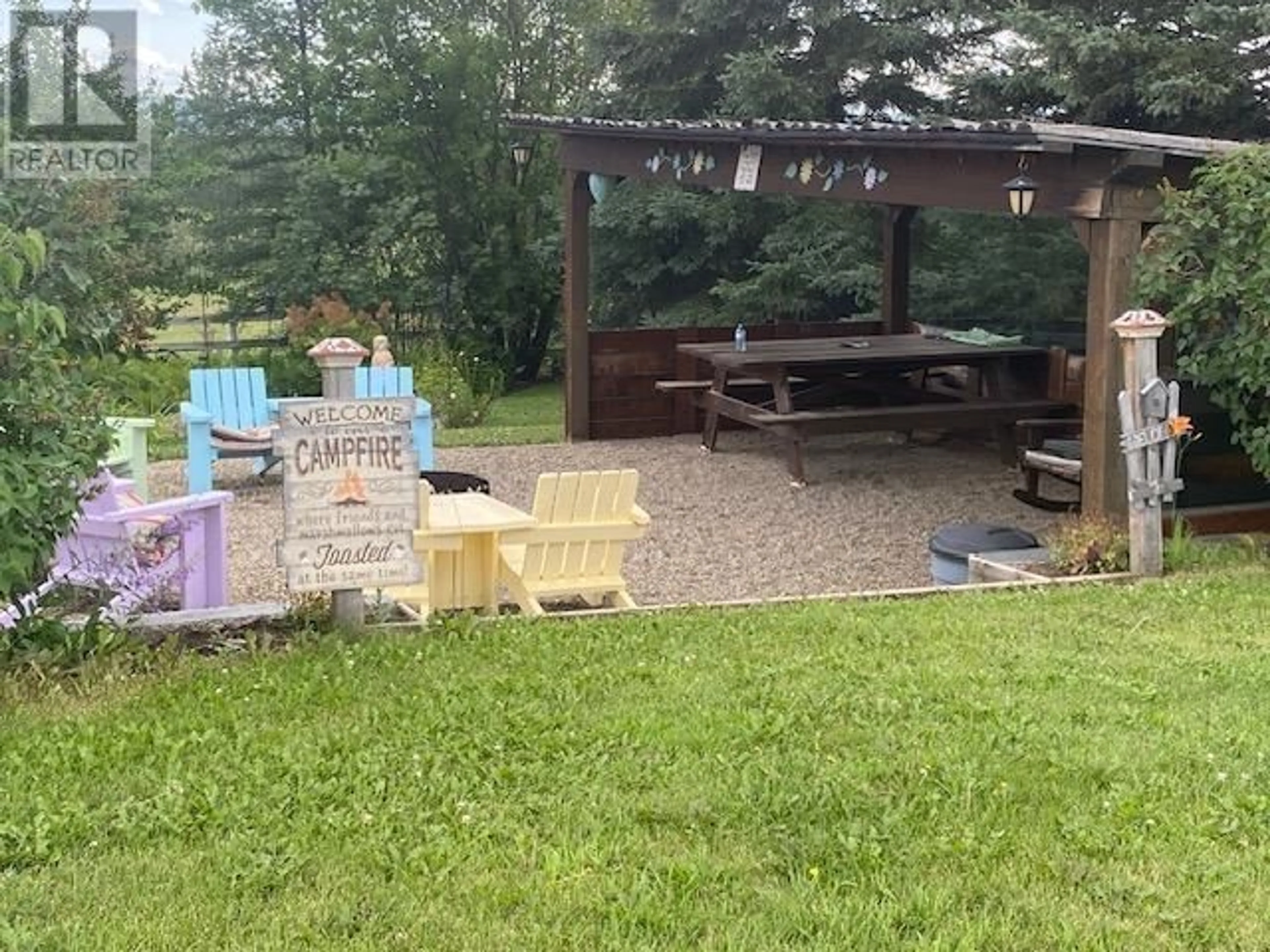 Patio, the fenced backyard for 12213 PACIFIC AVENUE, Fort St. John British Columbia V1J8A5