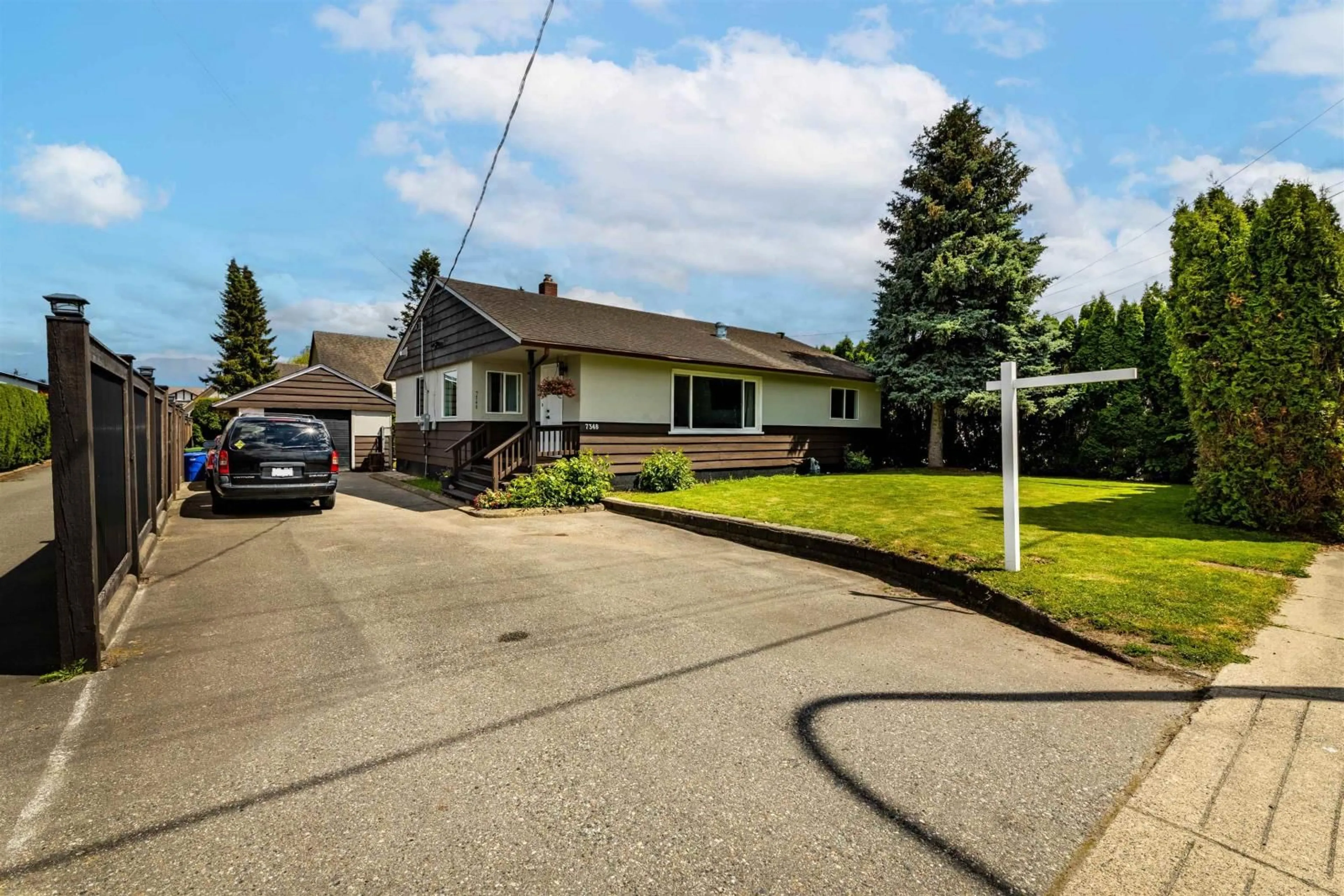 Frontside or backside of a home, the street view for 7348 EVANS ROAD, Chilliwack British Columbia V2R1L2